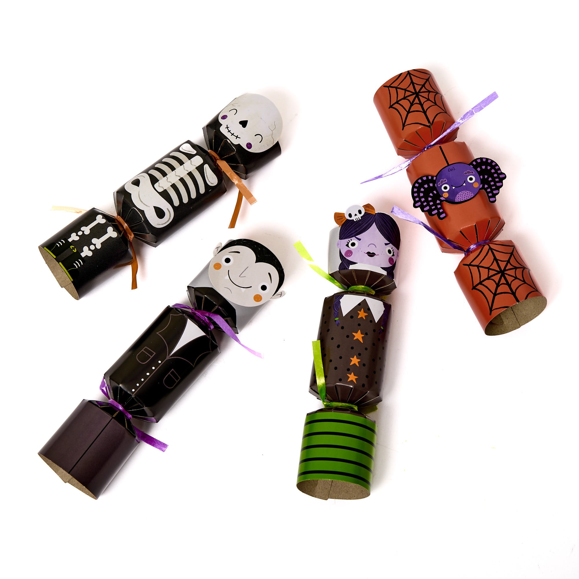 Snapless Halloween Character Crackers - Pack of 4