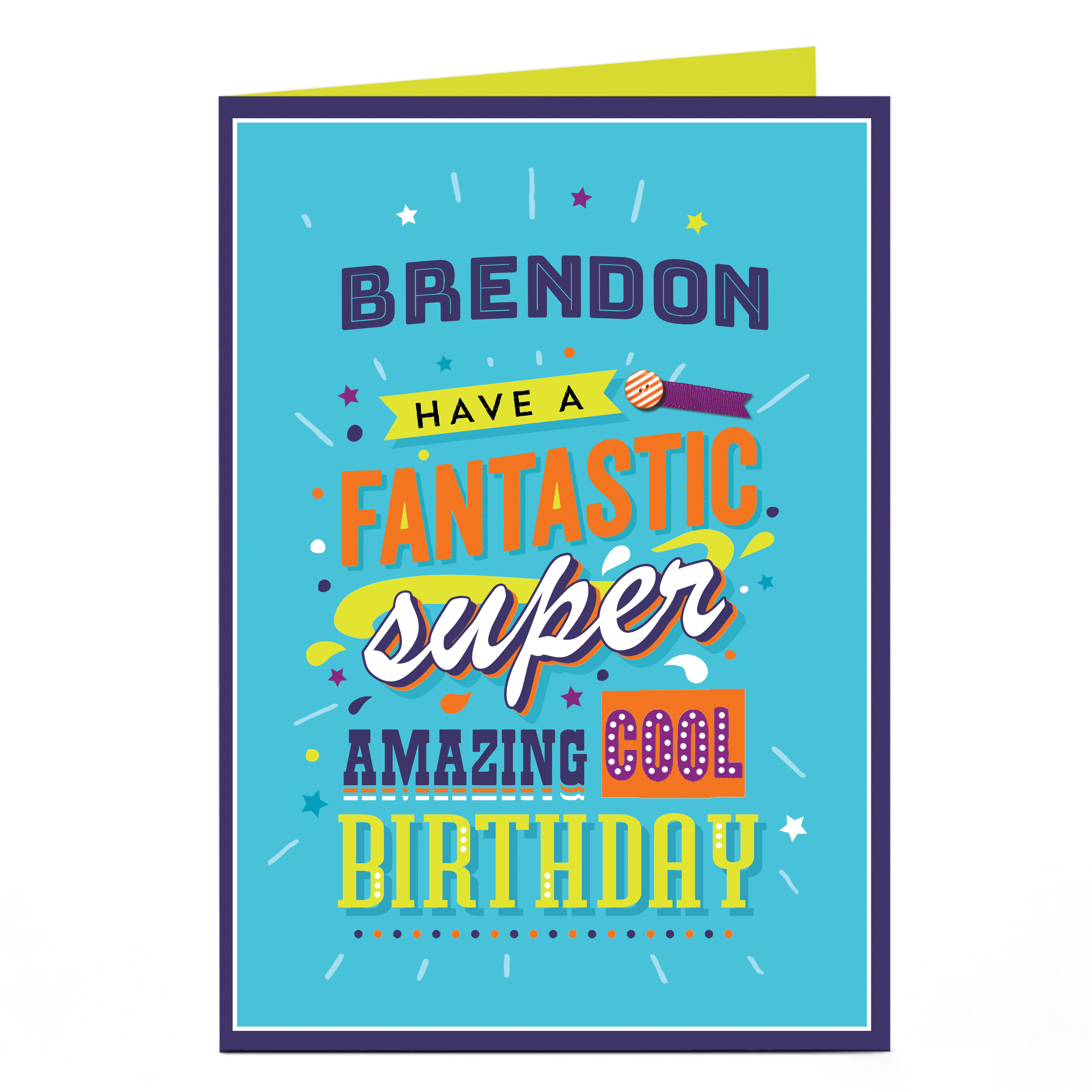 Personalised Birthday Card - Cool Birthday