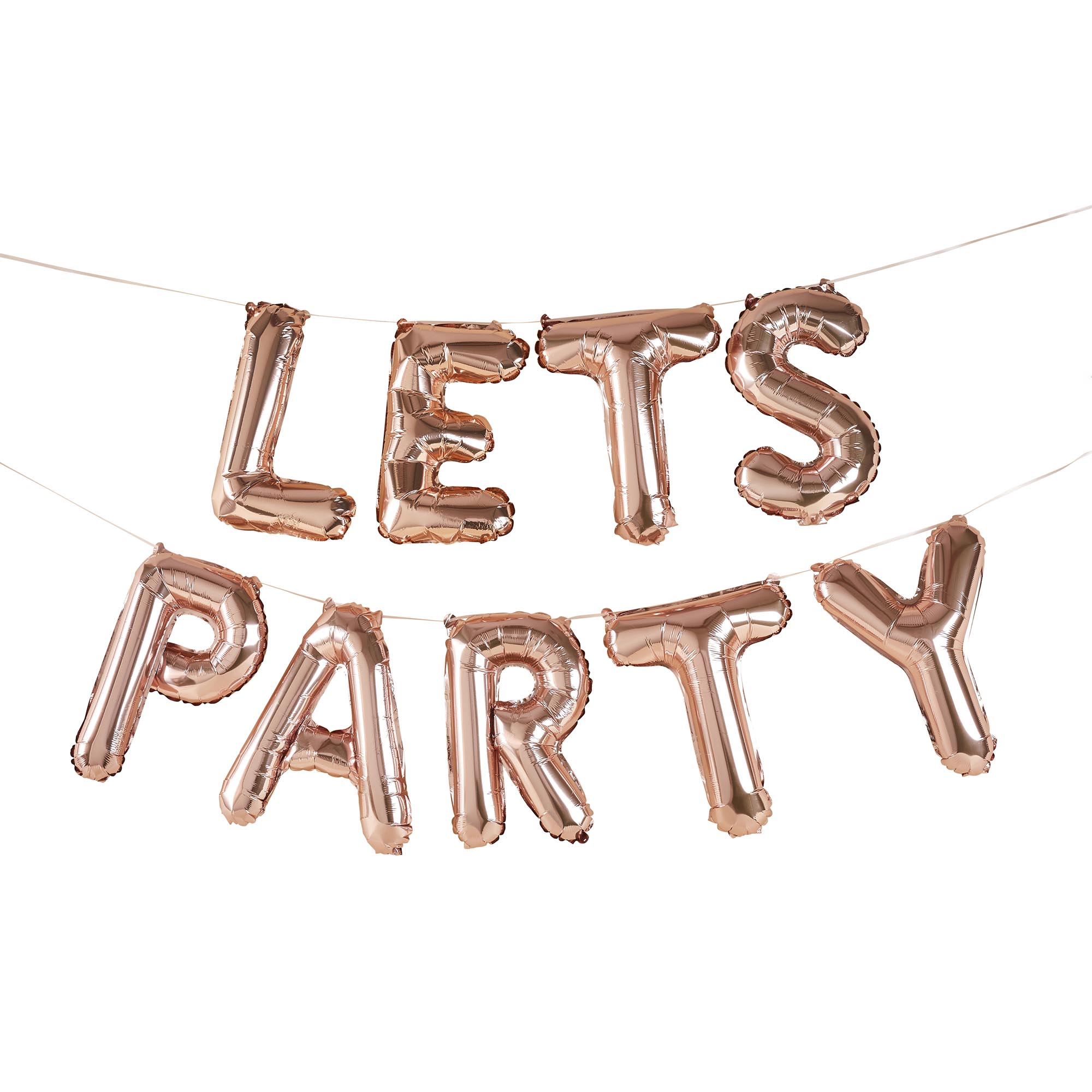 16-Inch Metallic Let's Party Foil Balloon Garland (3 Colour Options)