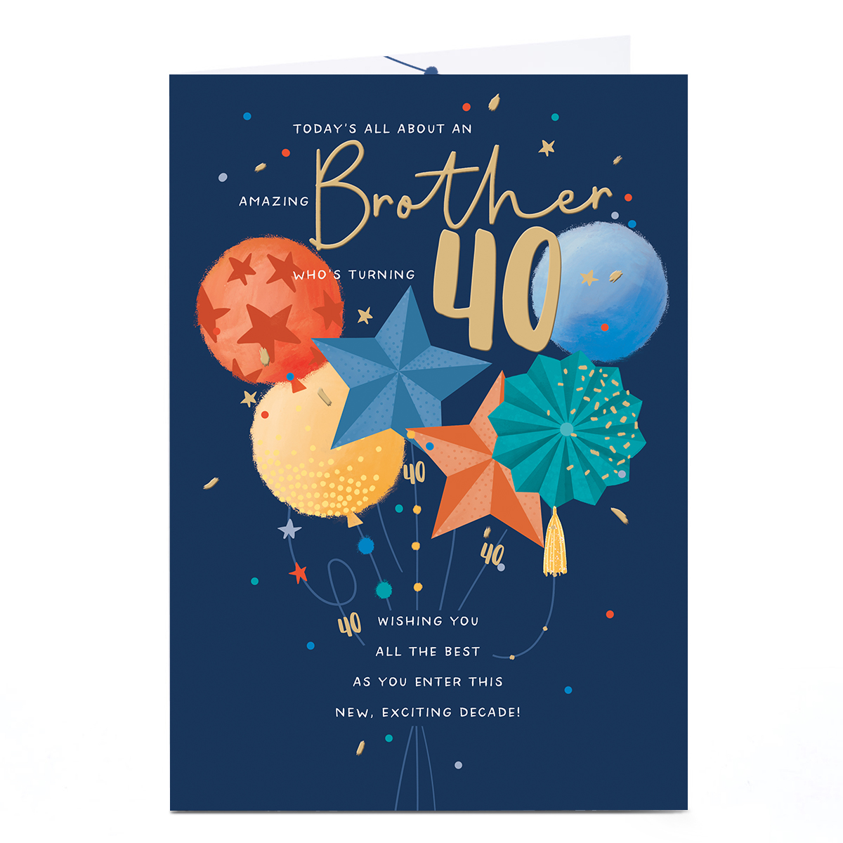 30th Birthday Card - New Exciting Decade, Brother