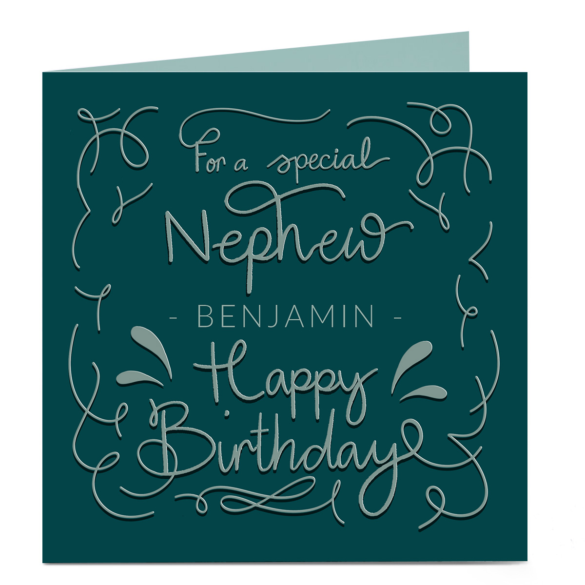 Personalised Birthday Card - For A Special Nephew