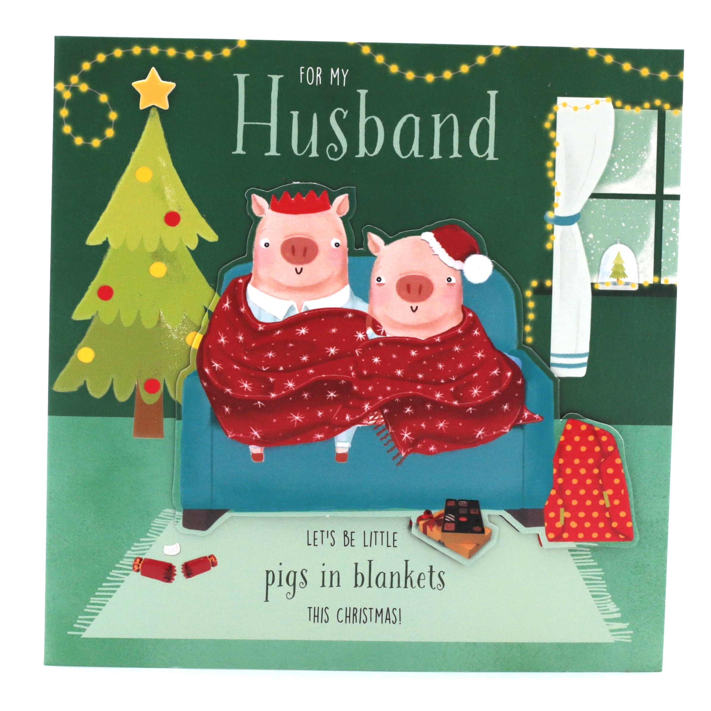 Christmas Card - Husband, Pigs In Blankets