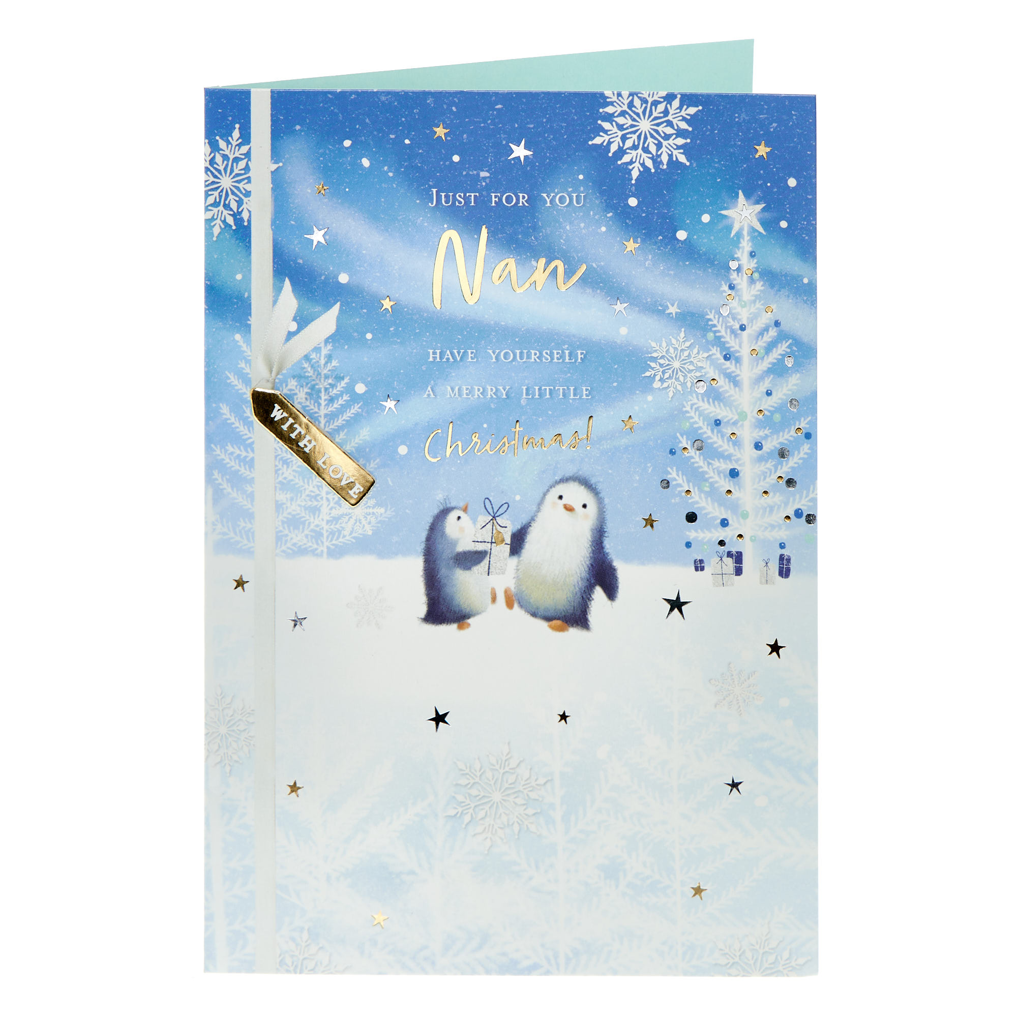 Nan Merry Little Penguins Christmas Card