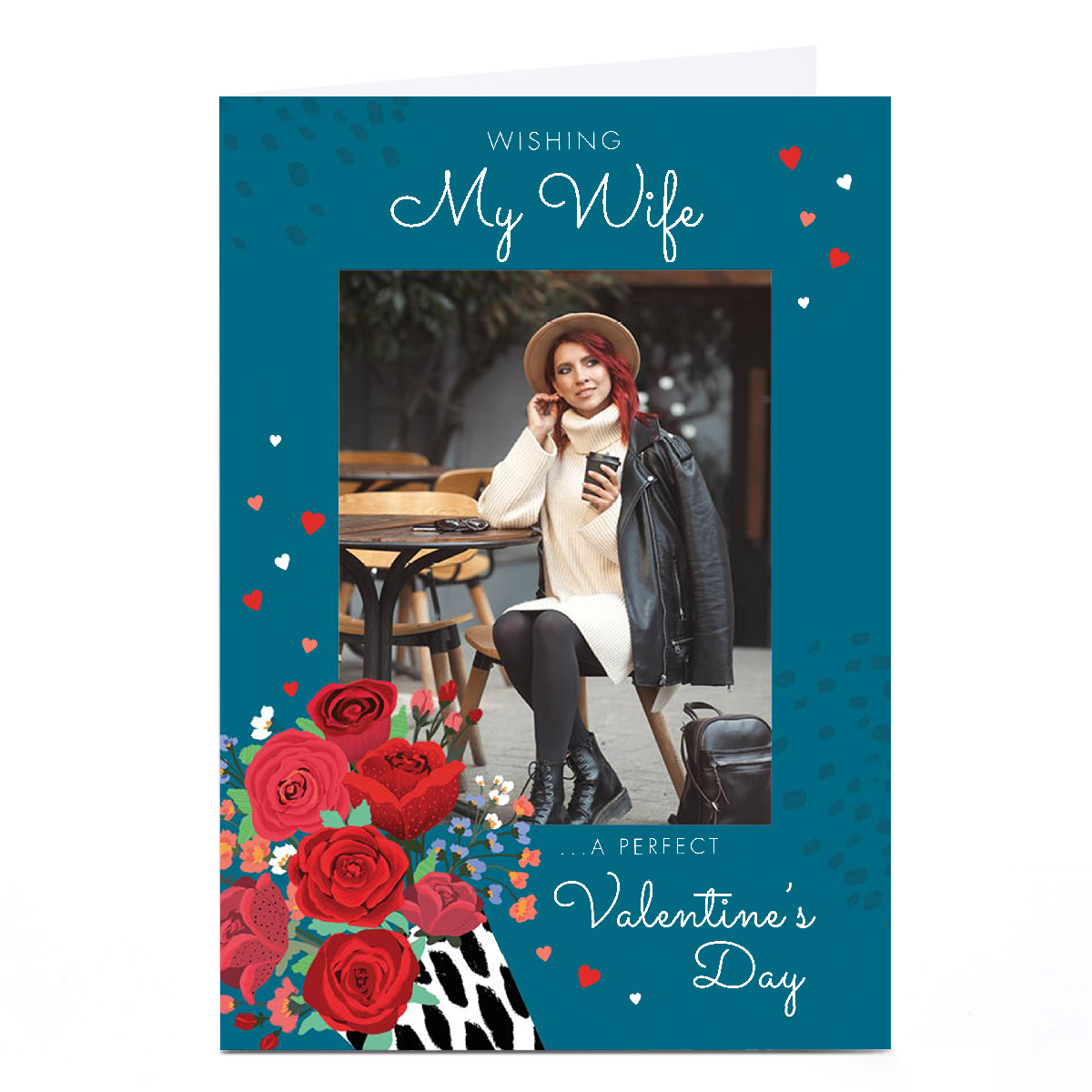Photo Valentine's Day Card - Roses with Photo