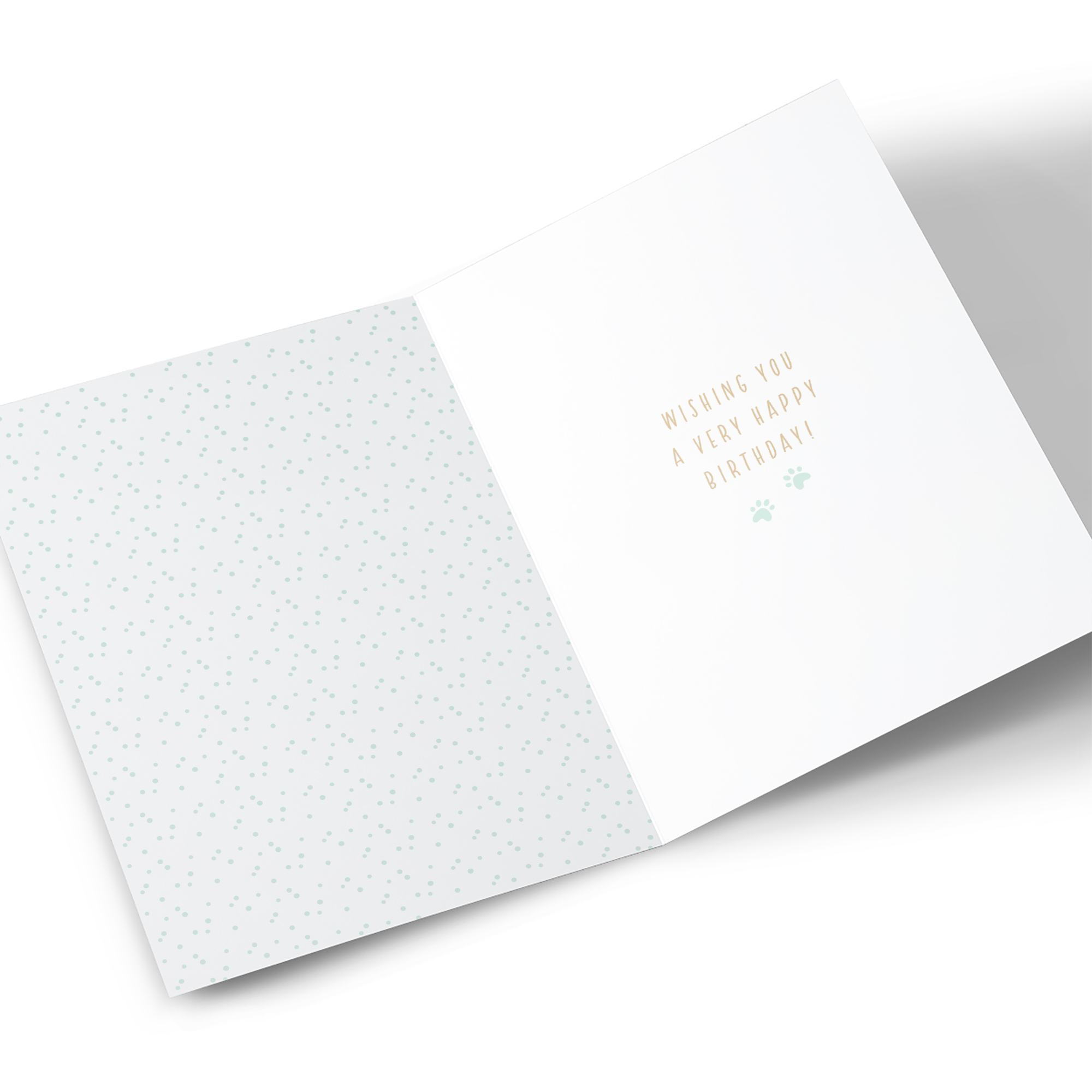 Loveheart Paw Print, From Your Fur Baby Card