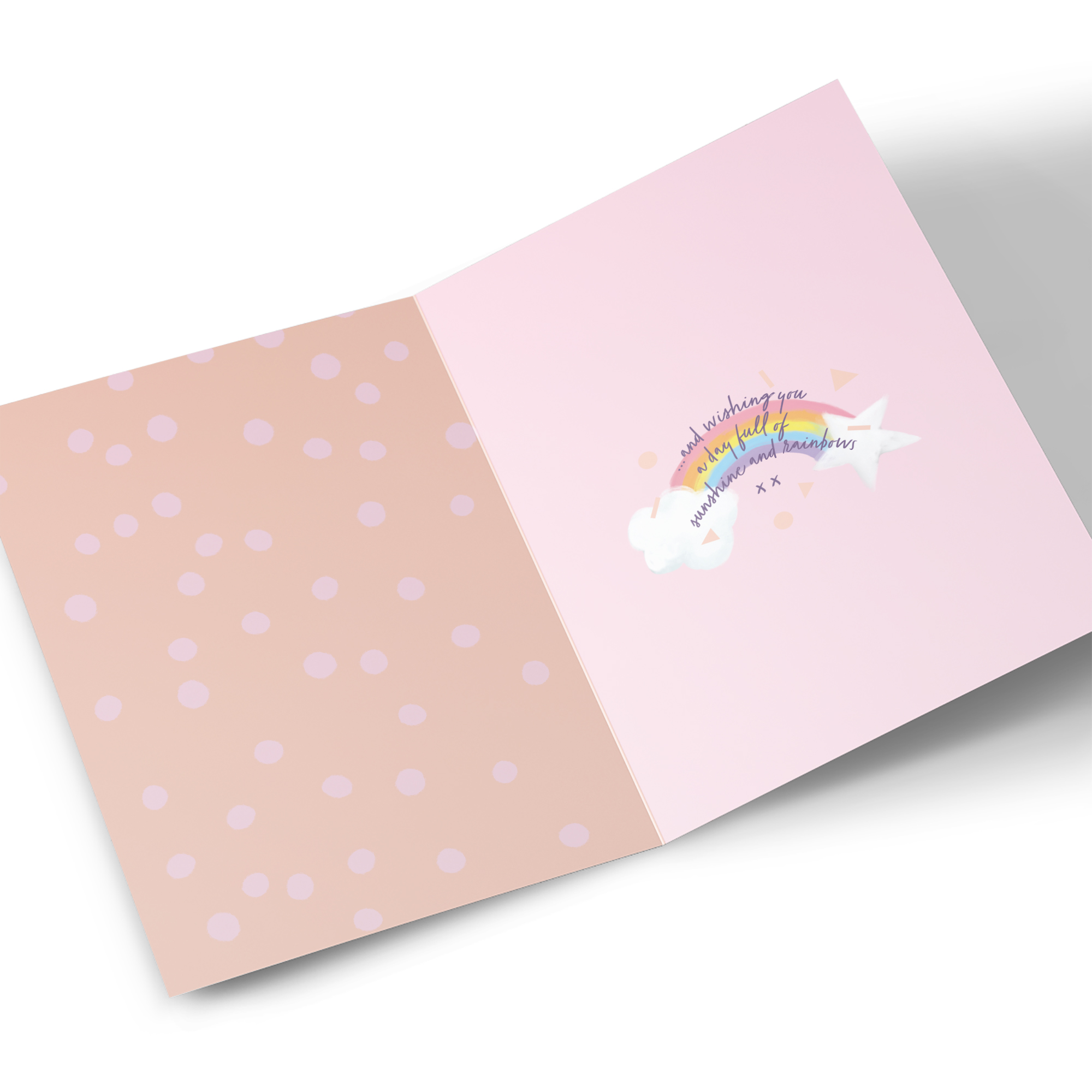 Hugs Birthday Card - Rainbow Bear, Mummy