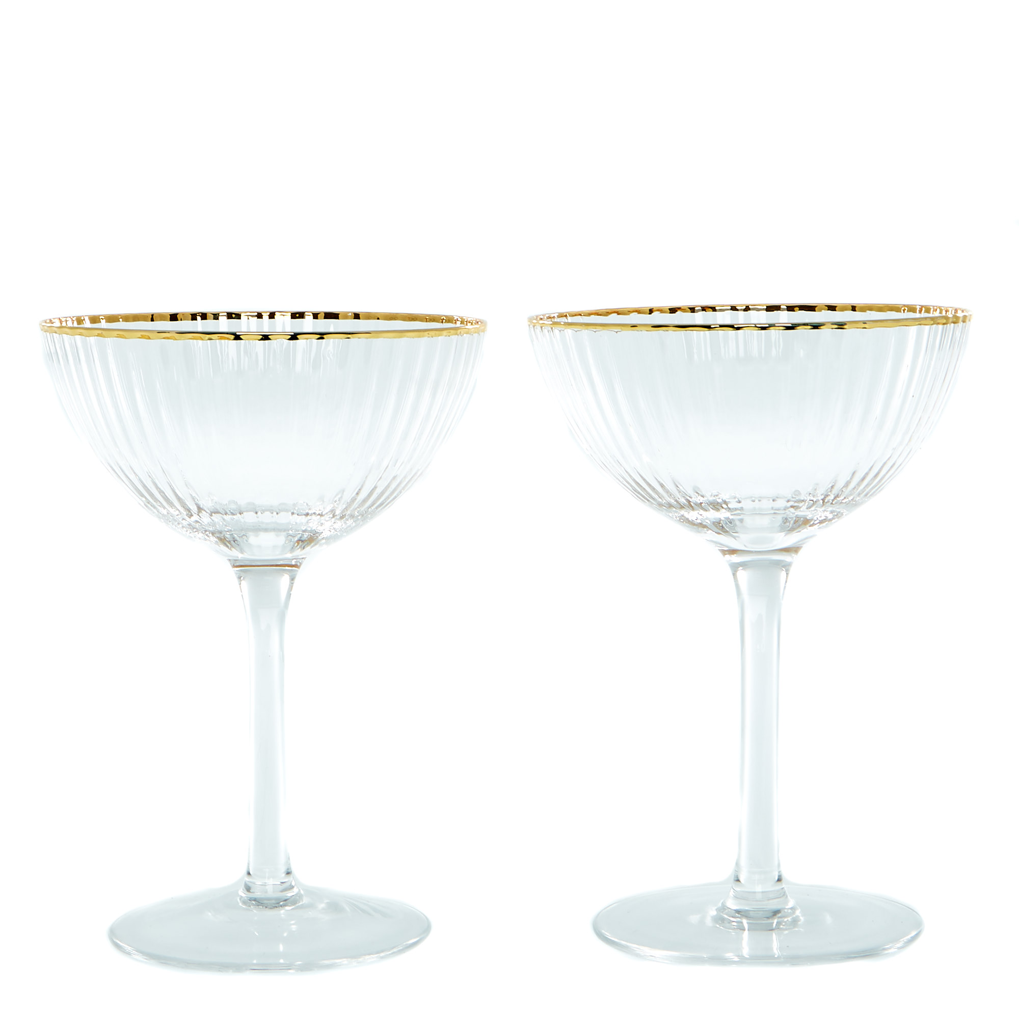 Two Hearts Champagne Saucers