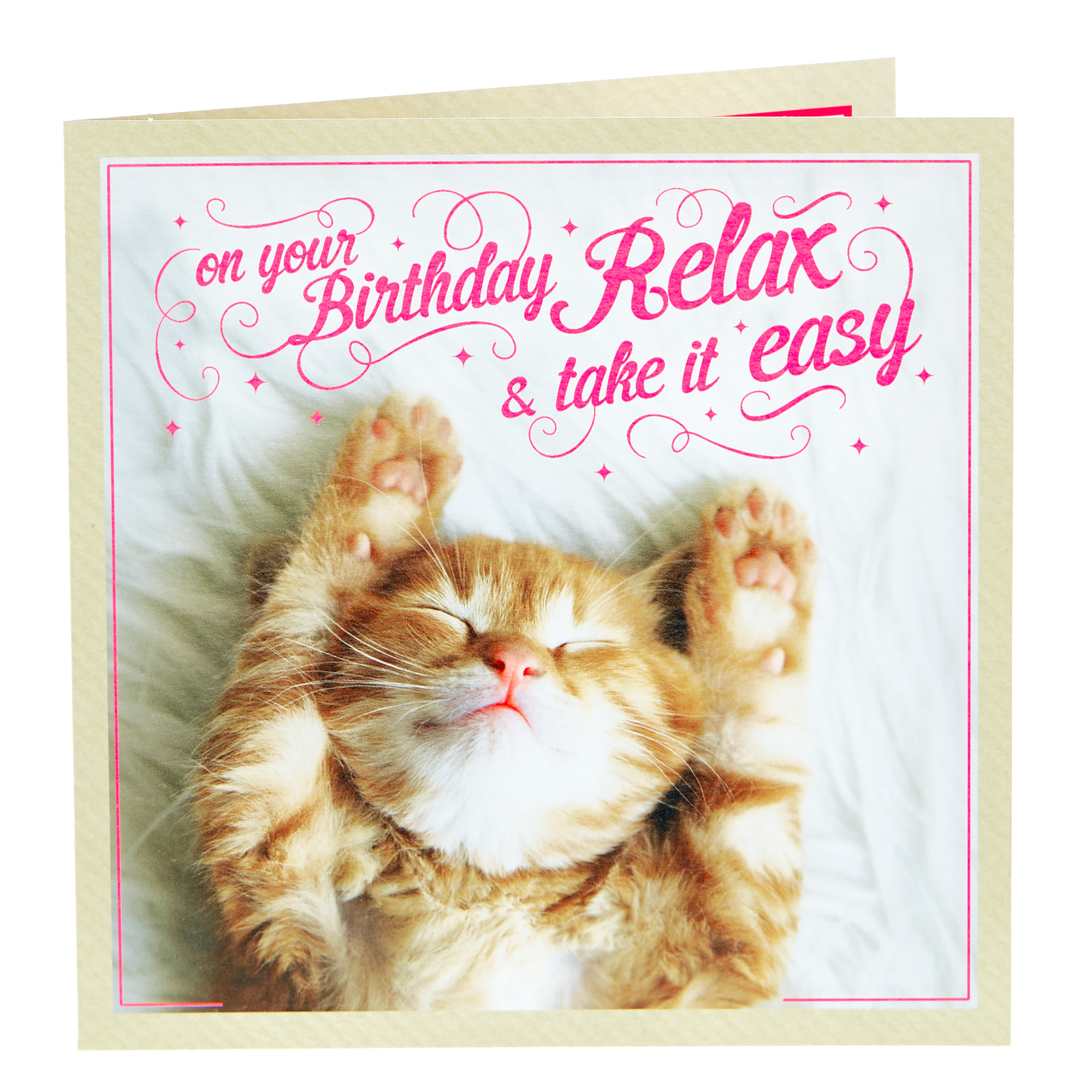 Birthday Card - Relax & Take It Easy