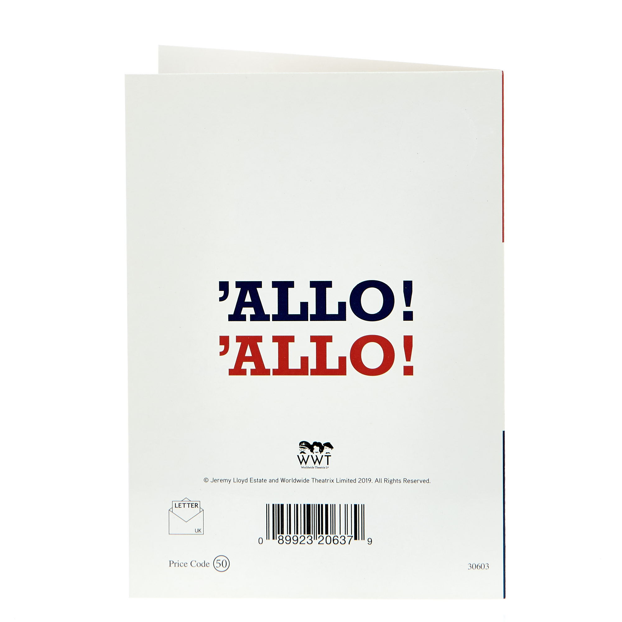 Allo 'Allo! Birthday Card - I Love Biffdays