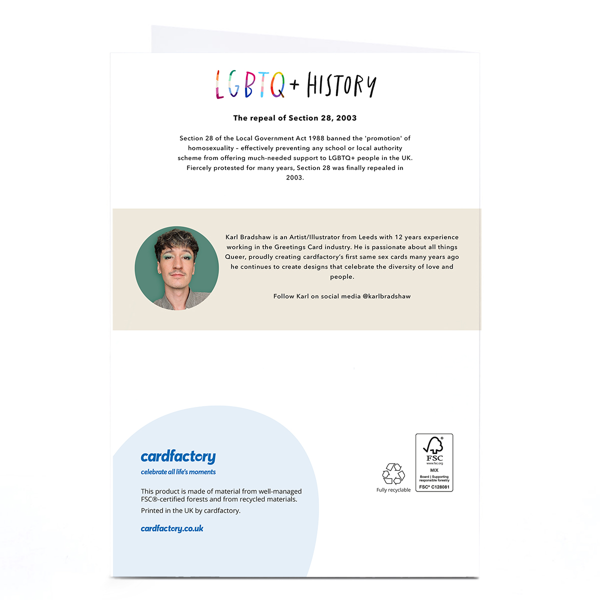 LGBTQ+ Card - We're Born This Way