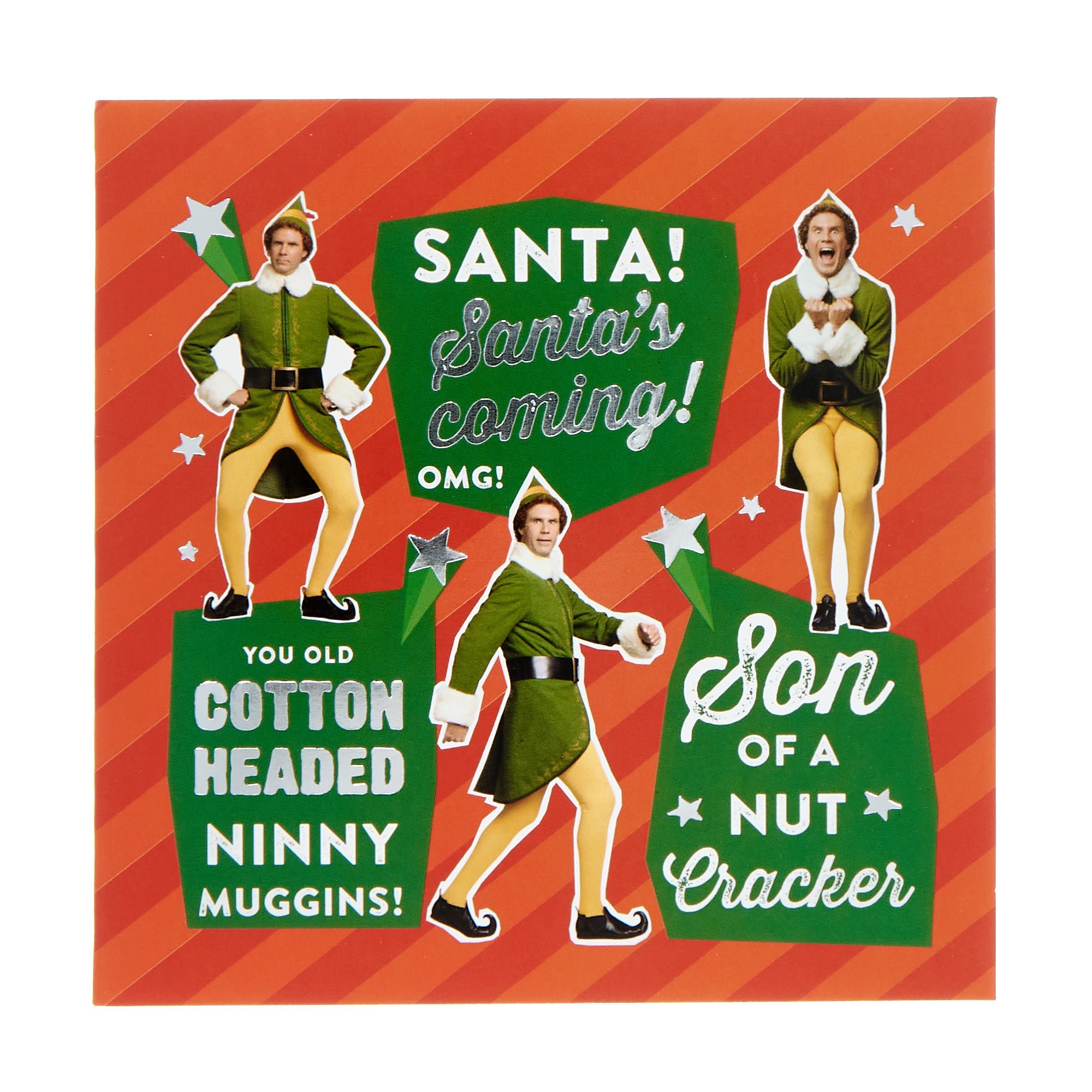 12 Christmas Cards - Elf (2 Designs)