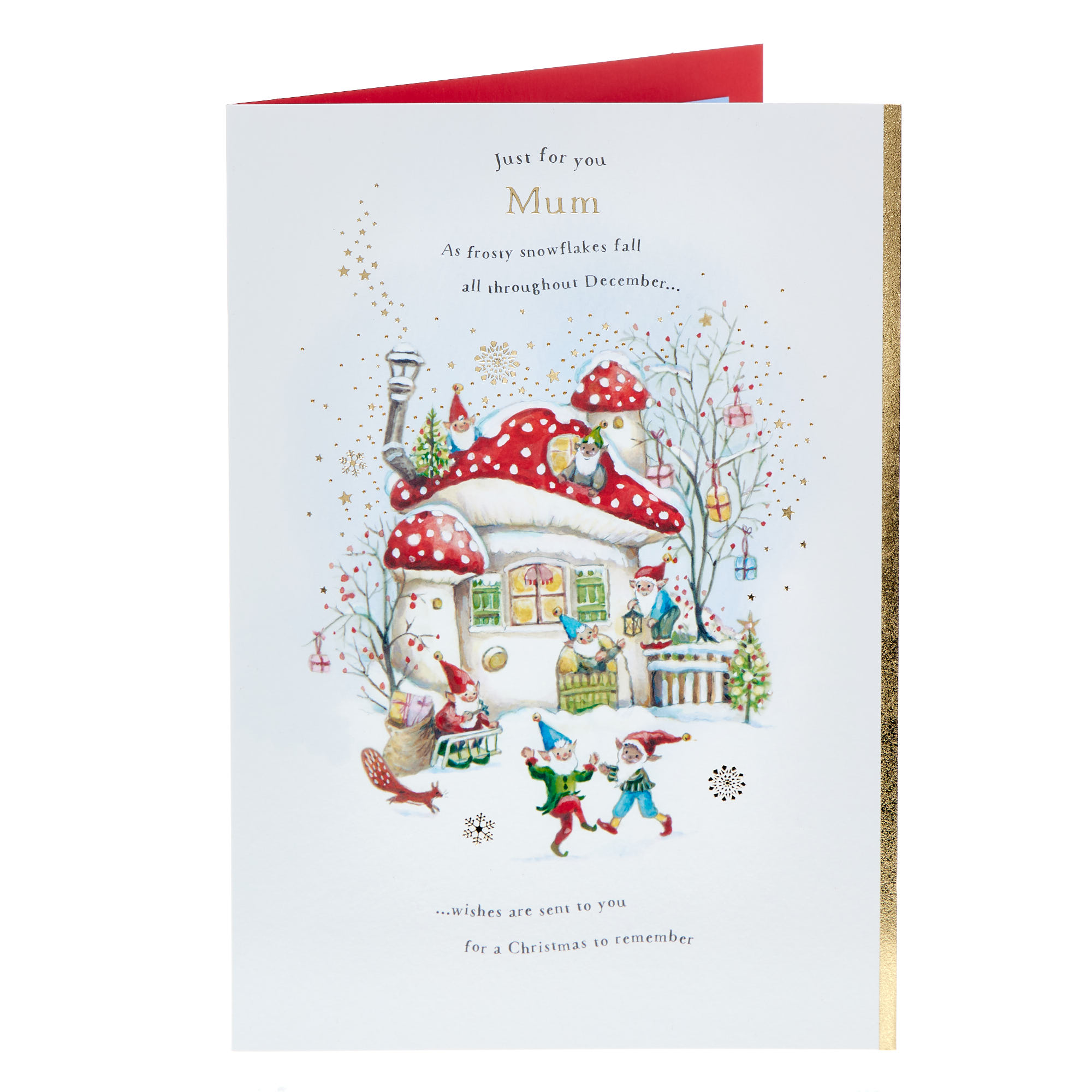Mum Festive Gnomes Christmas Card