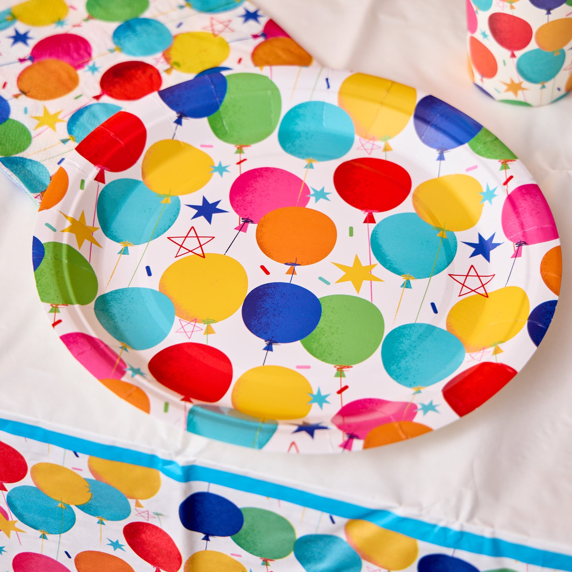 Balloons Paper Plates - Pack of 10