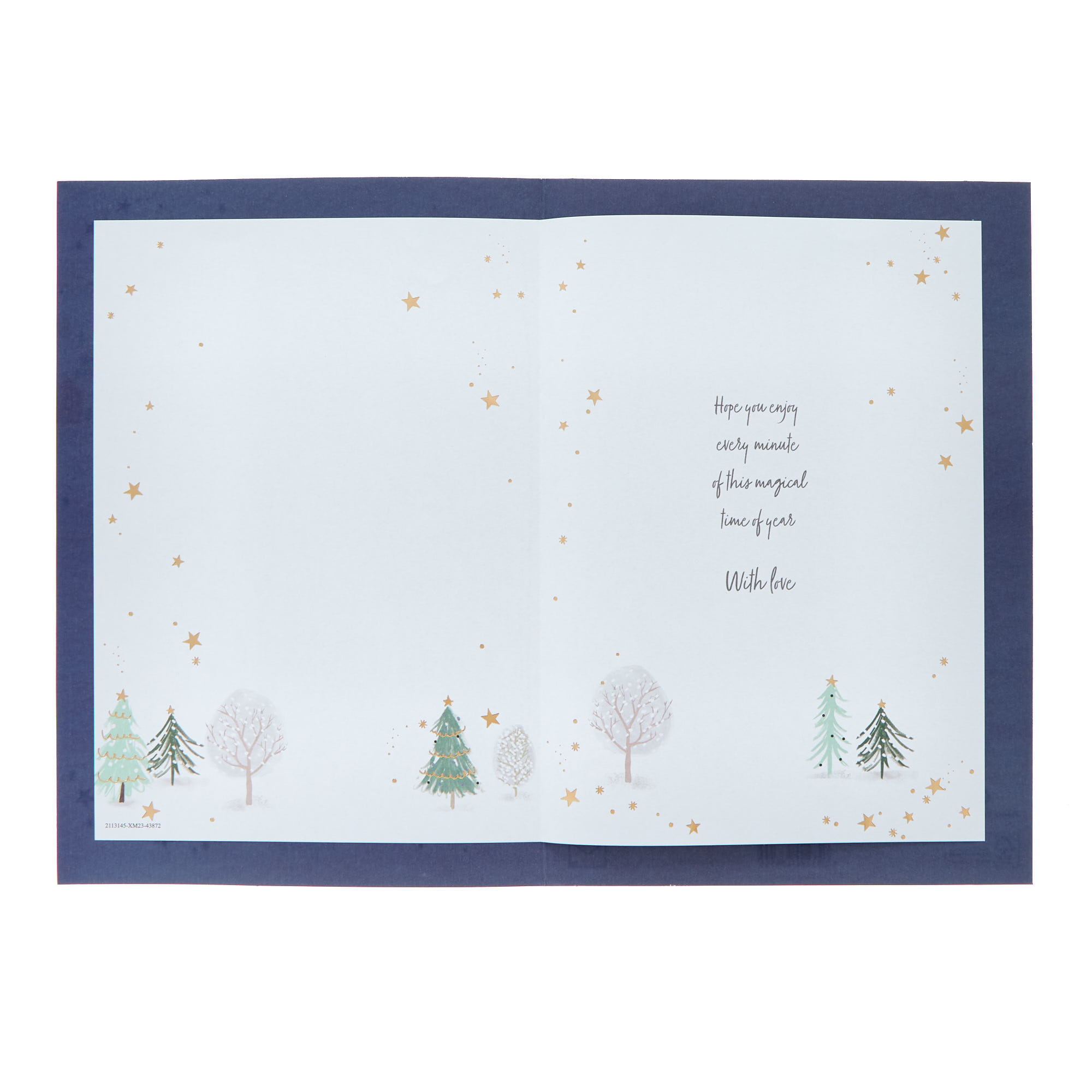 Grandchildren Festive Town Christmas Card