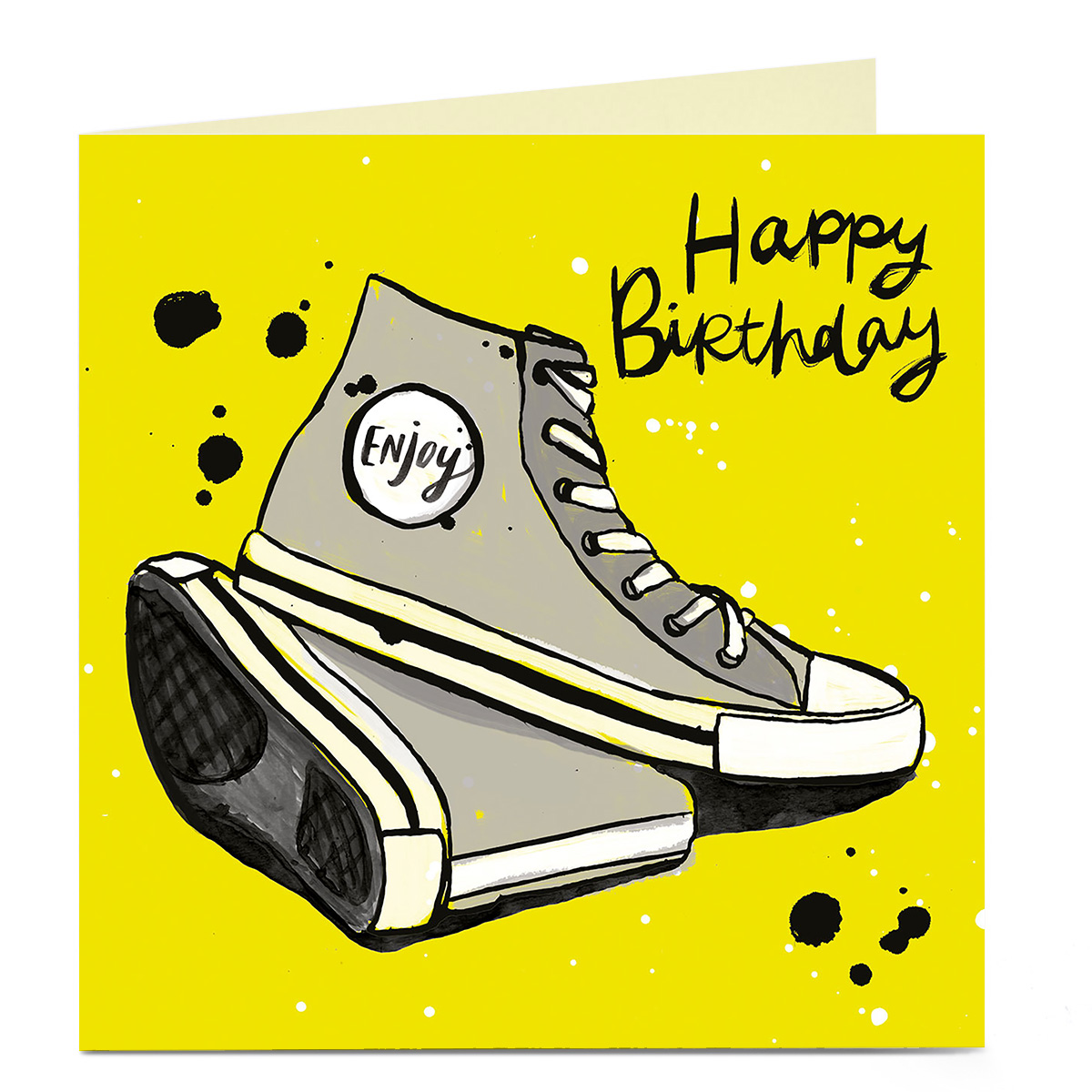 Personalised Bright Ideas Card - Happy Birthday Trainers