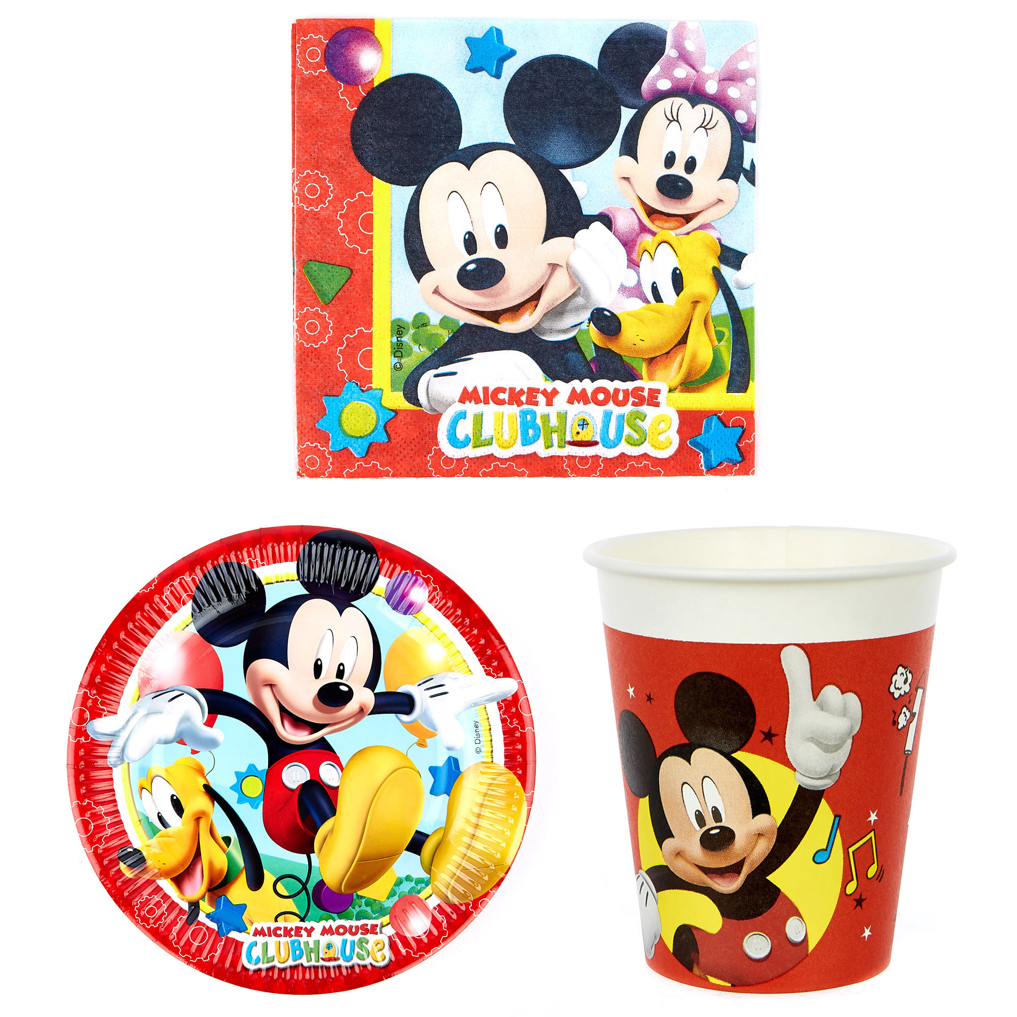 Mickey Mouse Clubhouse Party Tableware Bundle - 8 Guests