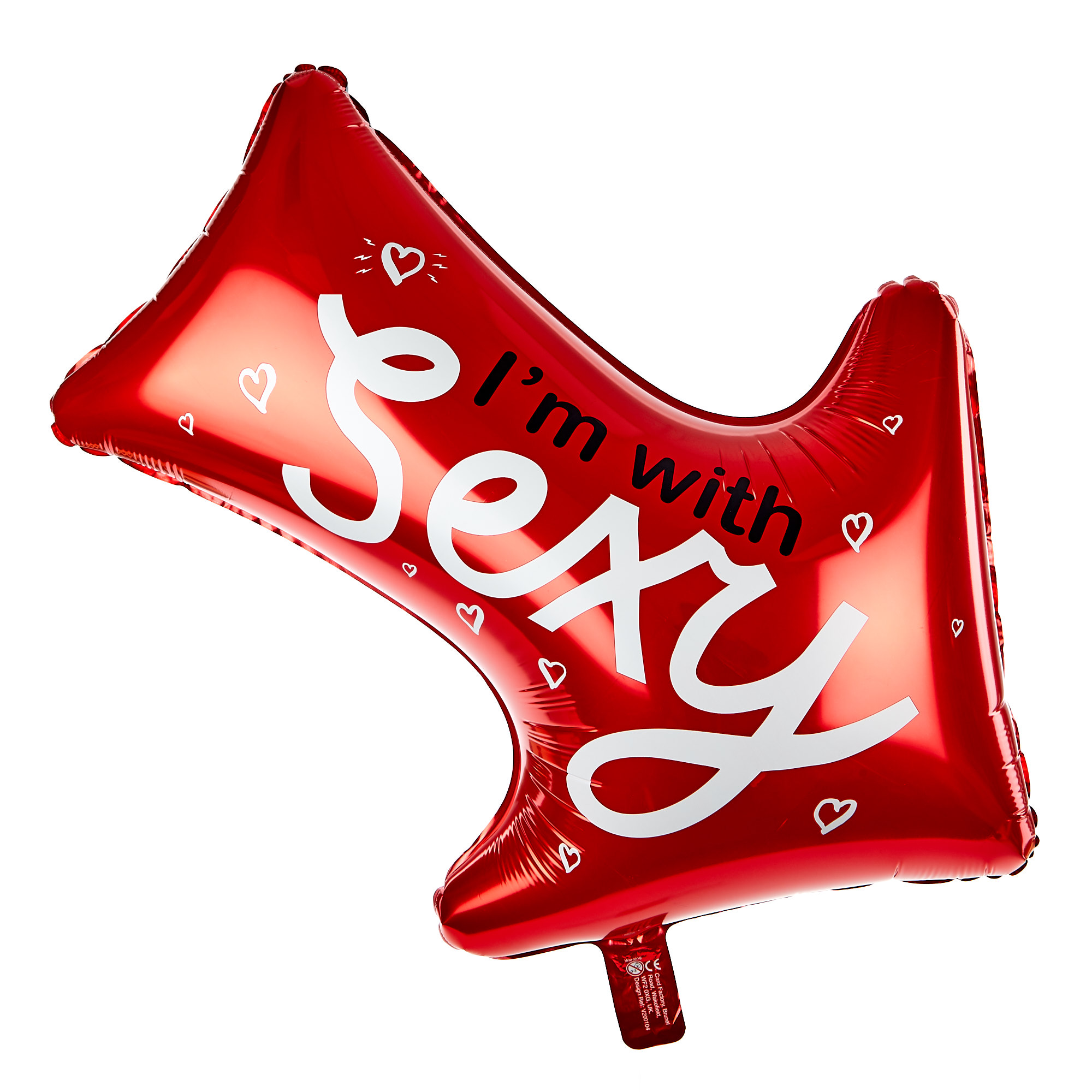 Sexy Or Stupid Arrow 25-Inch Foil Helium Balloon 