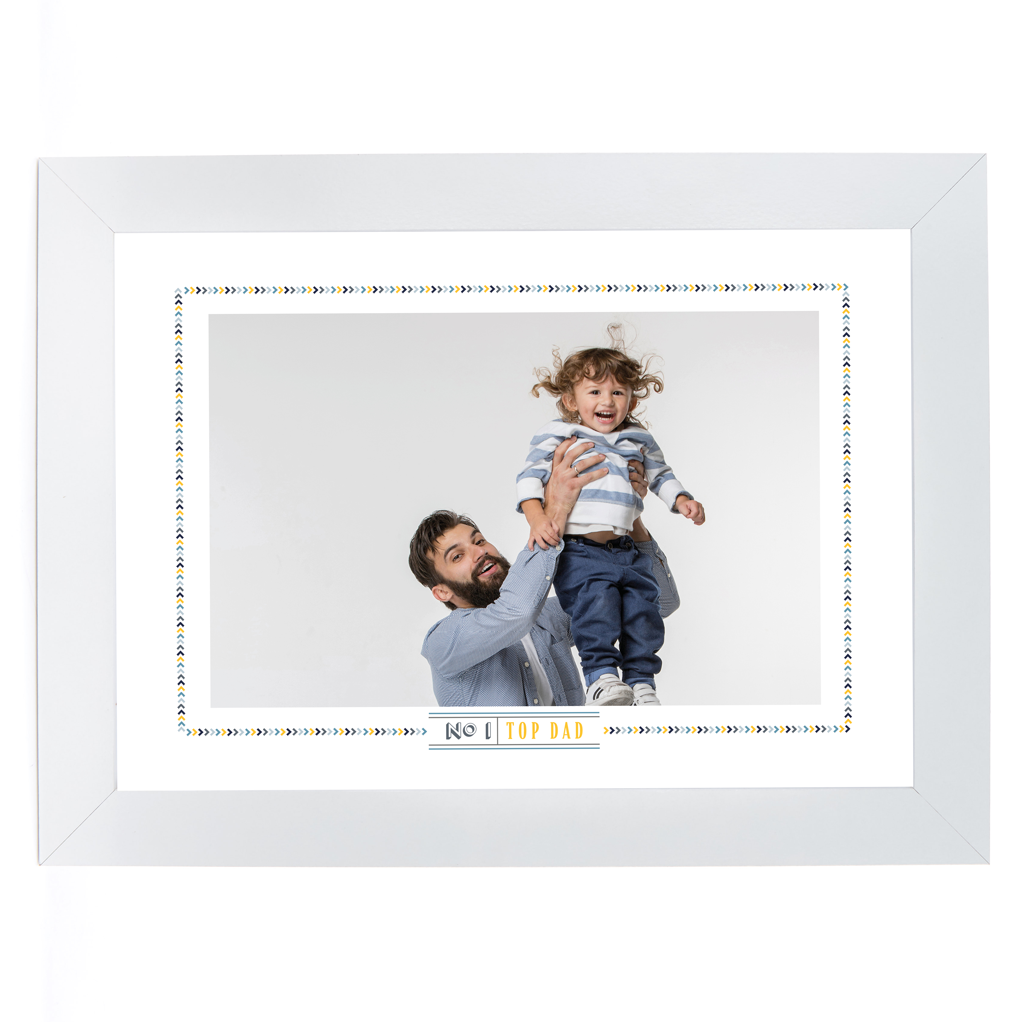 Personalised Father's Day Photo Print - No 1, Top Dad