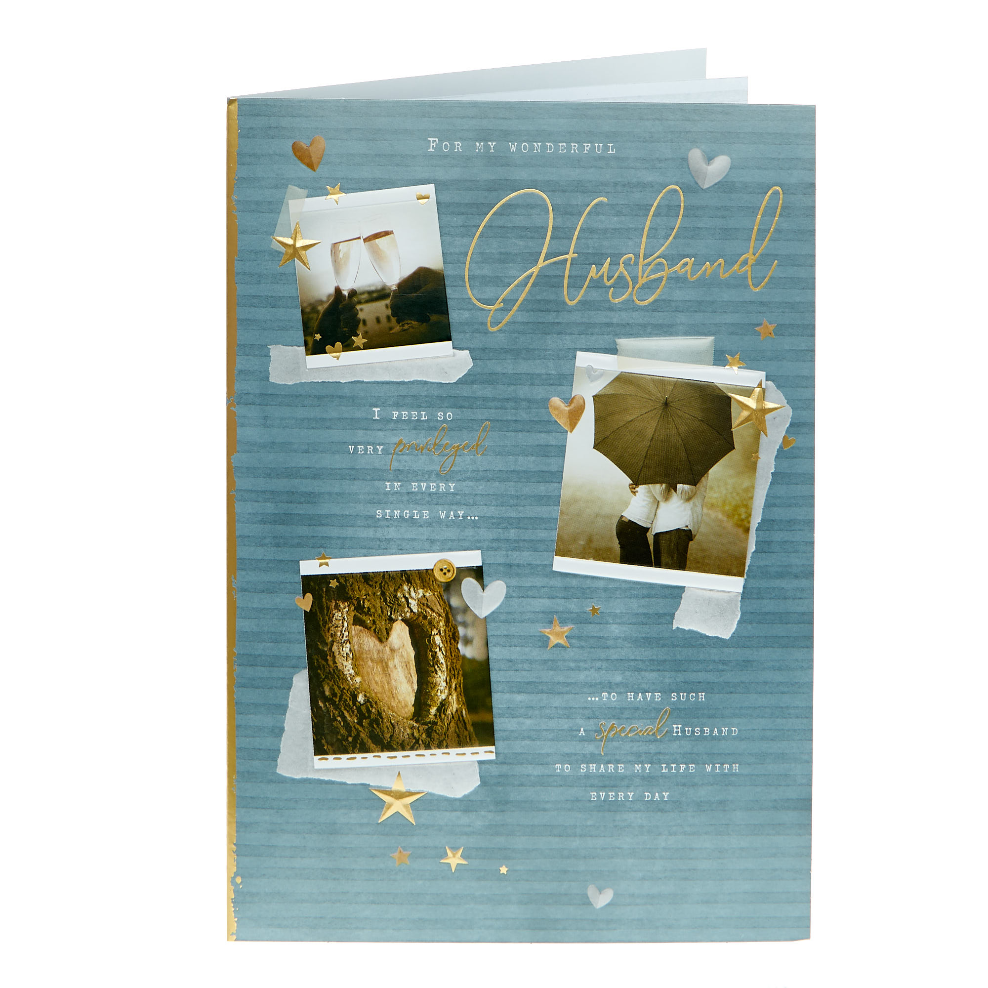 Husband I Feel So Privileged Romantic Photos Birthday Card