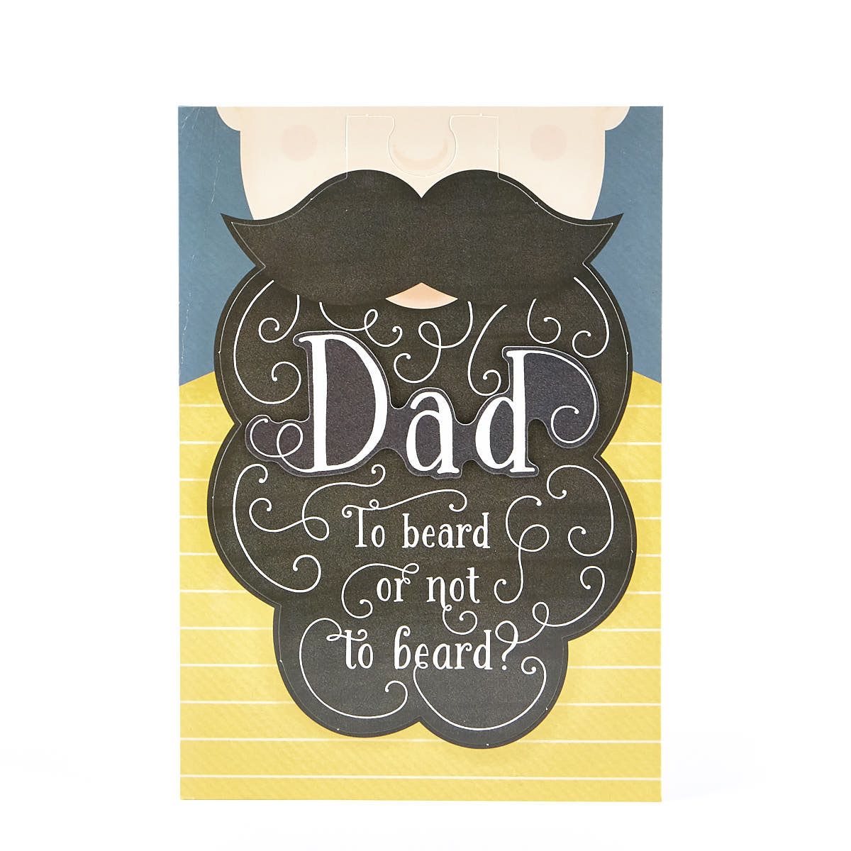 Father's Day Card - Dad Beard Pop-Out