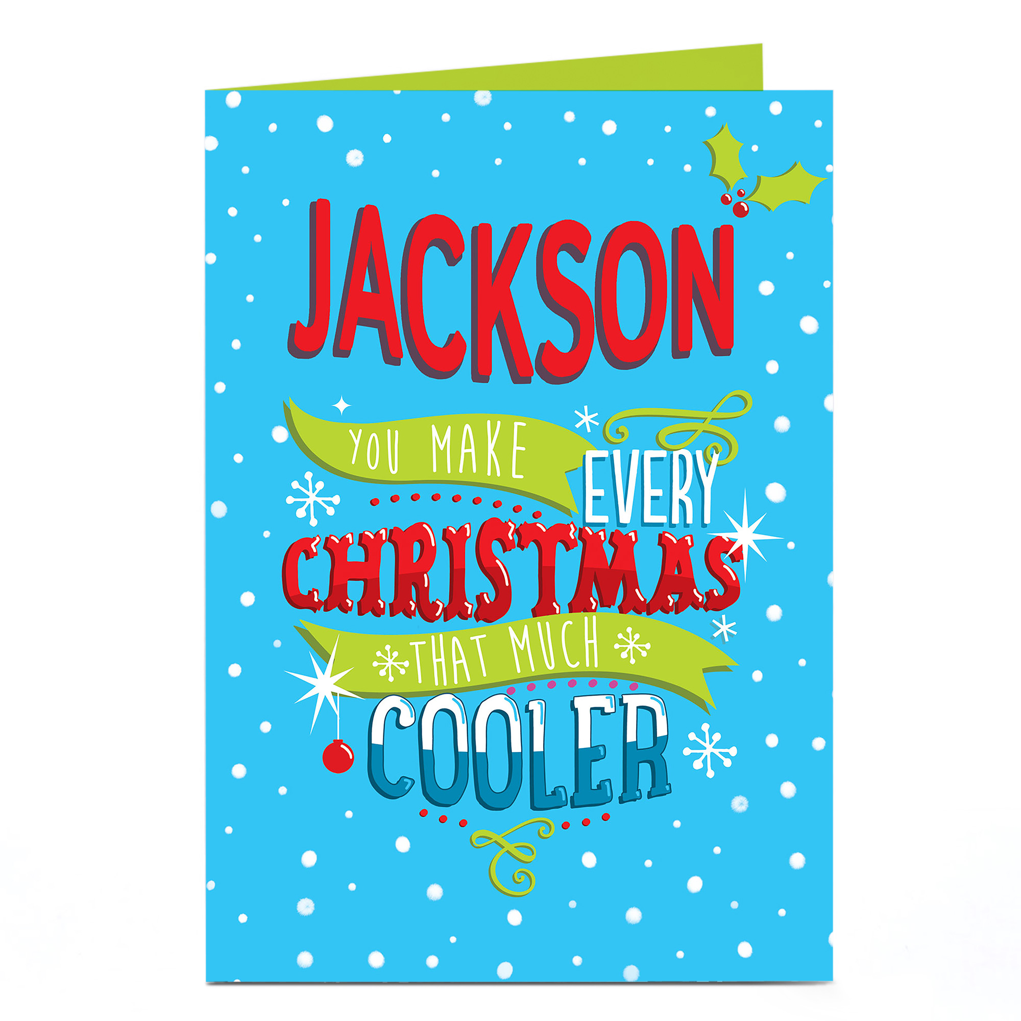 Personalised Christmas Card - That Much Cooler