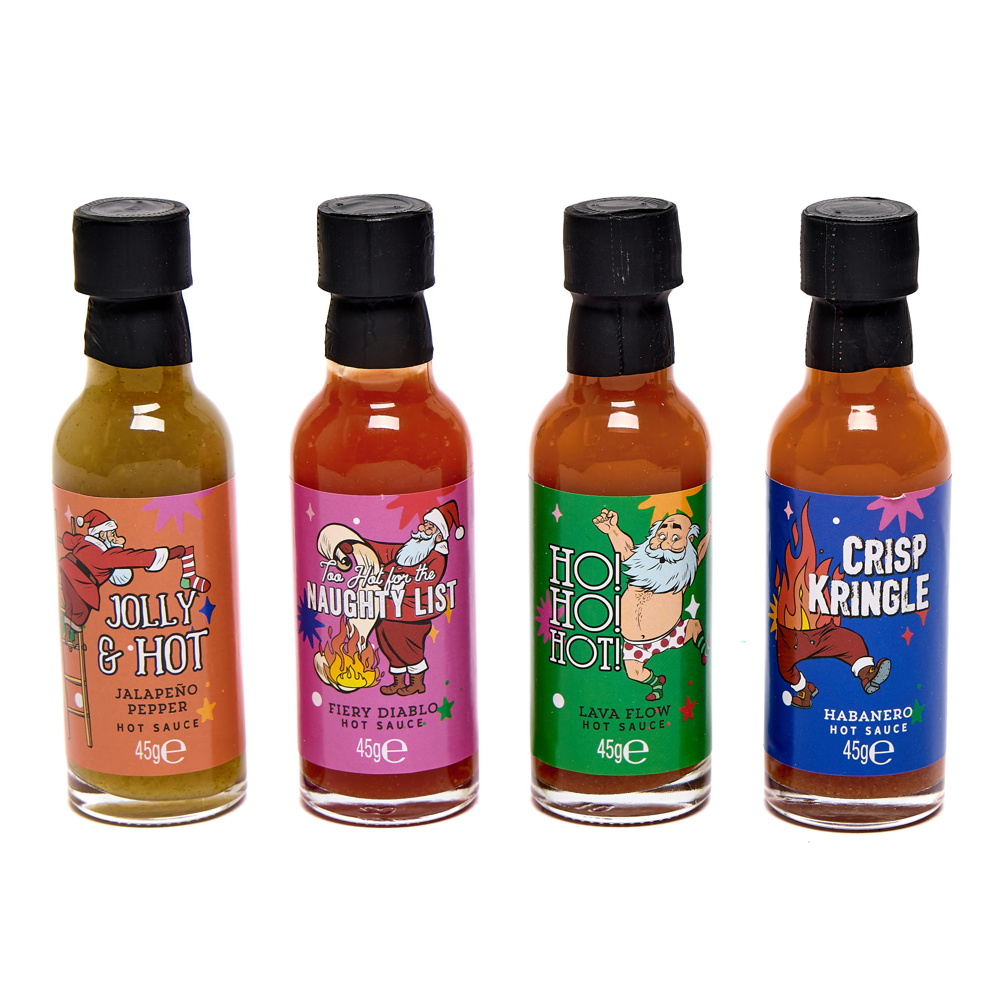 Festive Holiday Hot Sauces Gift Set