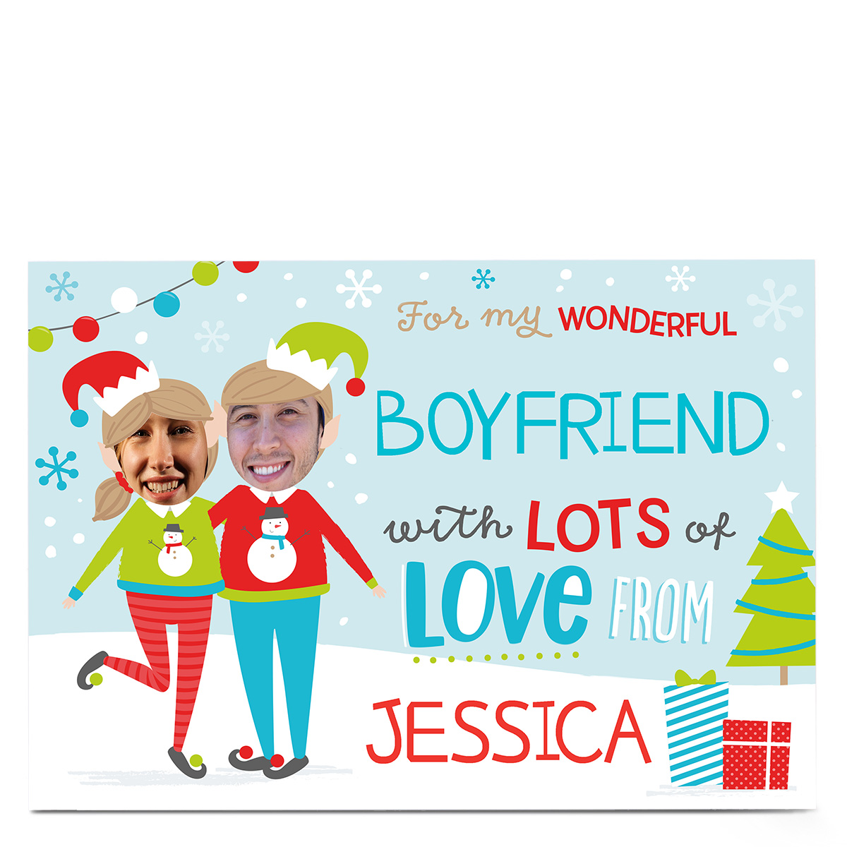 Photo Christmas Card - Elf Yourself
