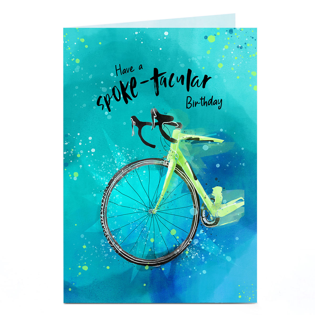 Personalised Birthday Card - Have A Spoke-takular Birthday