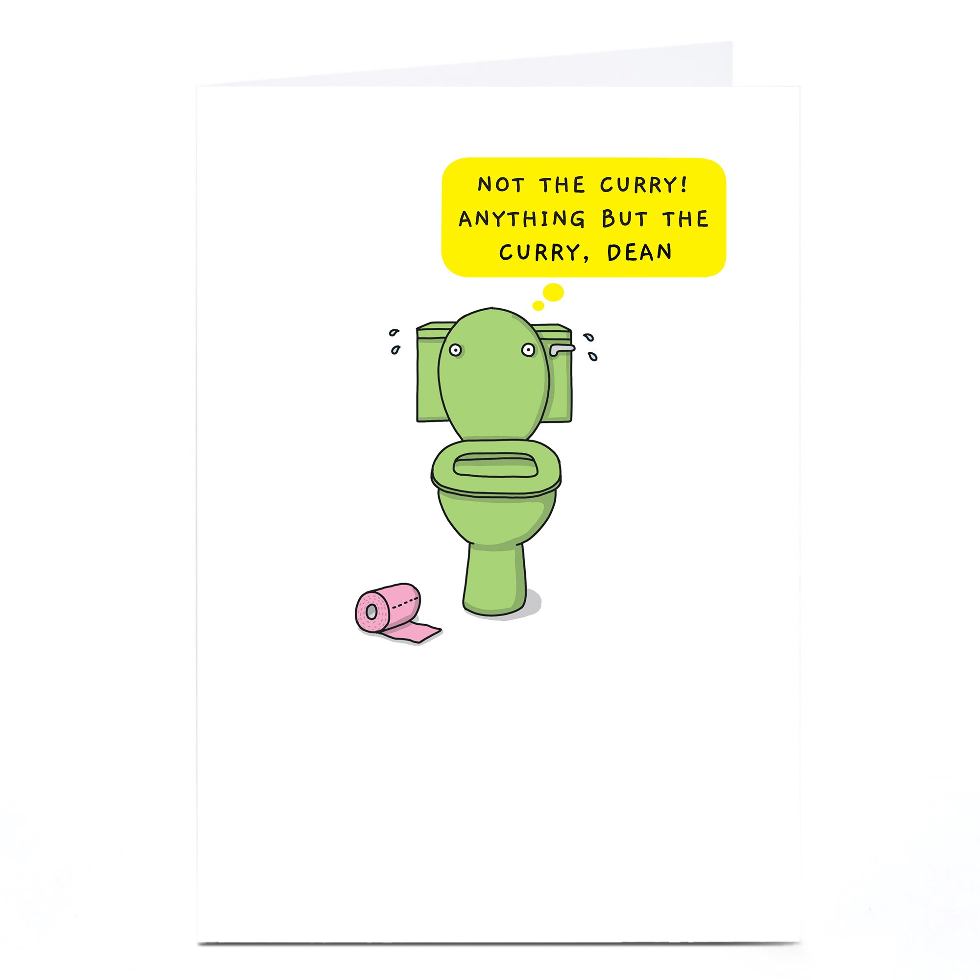 Personalised Mungo & Shoddy Card - Talking Toilet