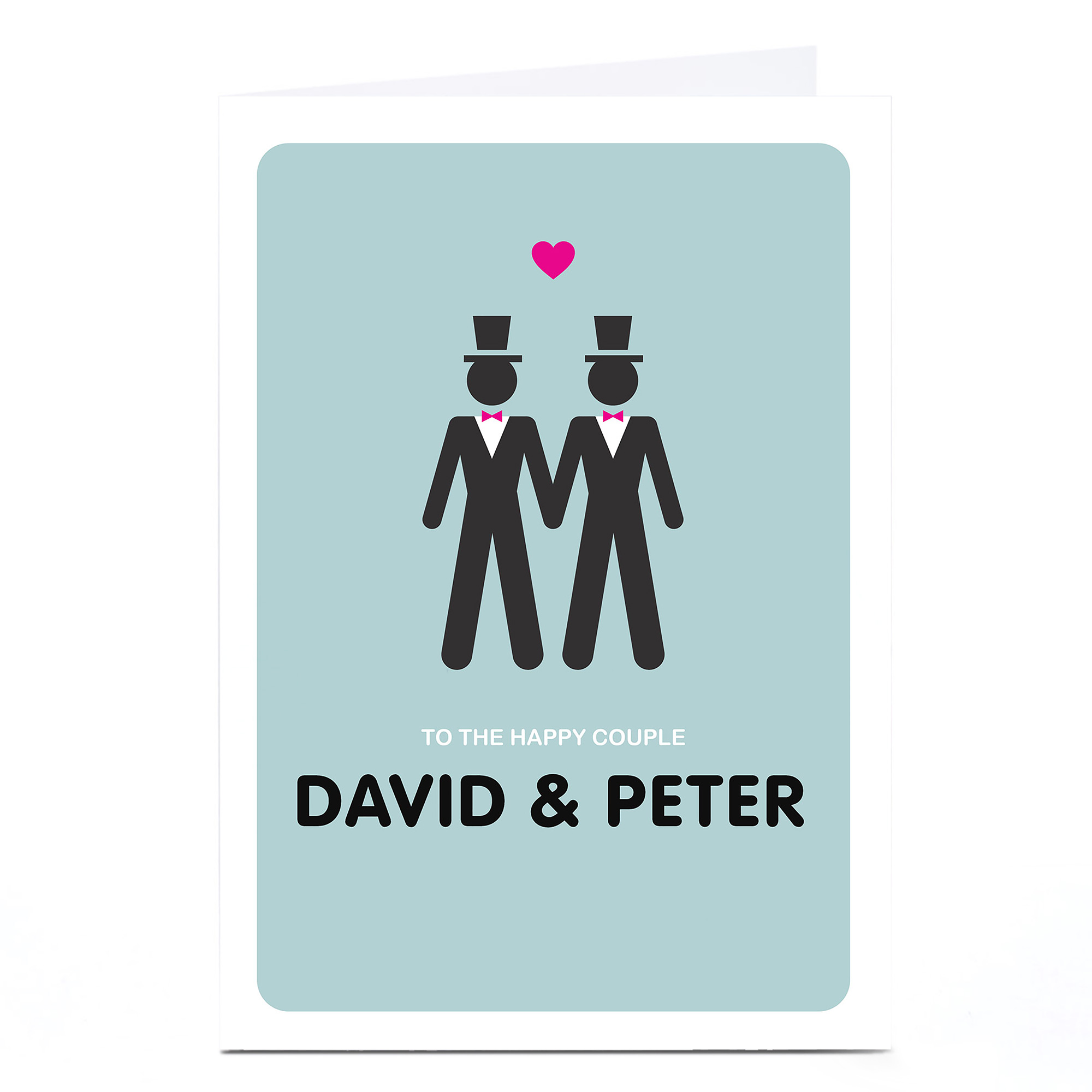 Personalised Wedding Card - 2 Grooms