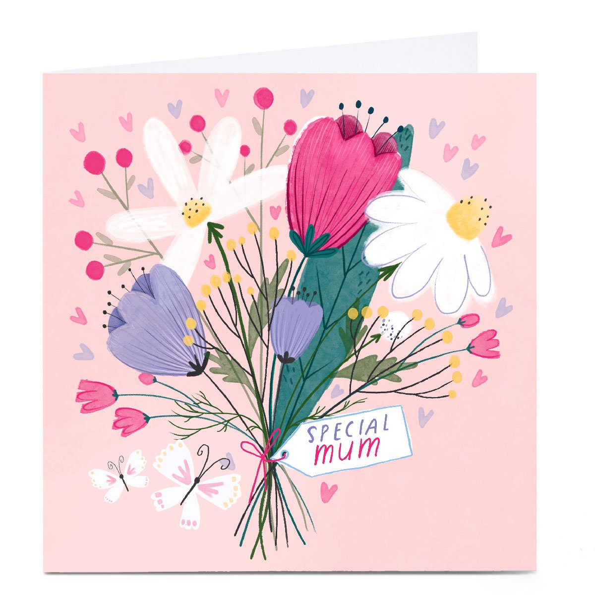 Personalised Emma Valenghi Mother's Day Card - Floral Bouquet