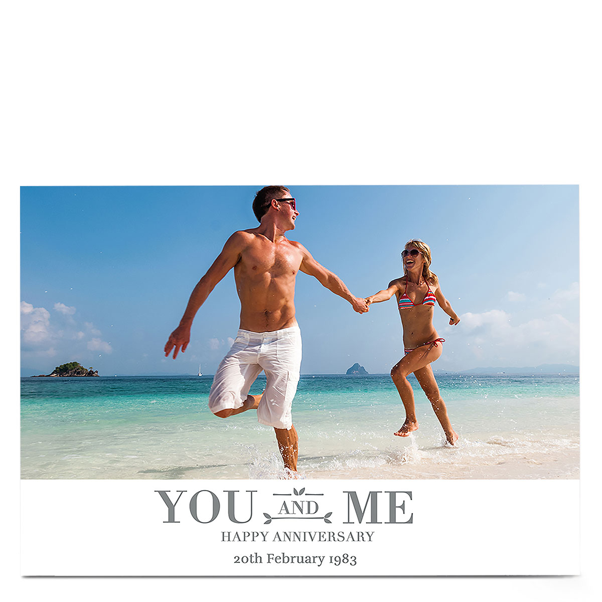 Photo Anniversary Card - You and Me
