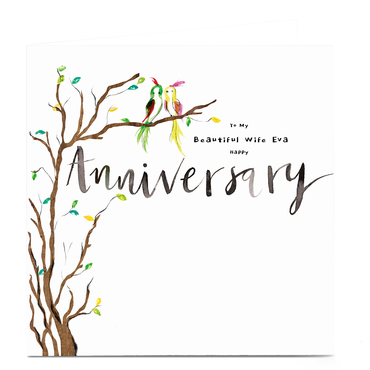 Personalised Emma Valenghi Anniversary Card - Tree