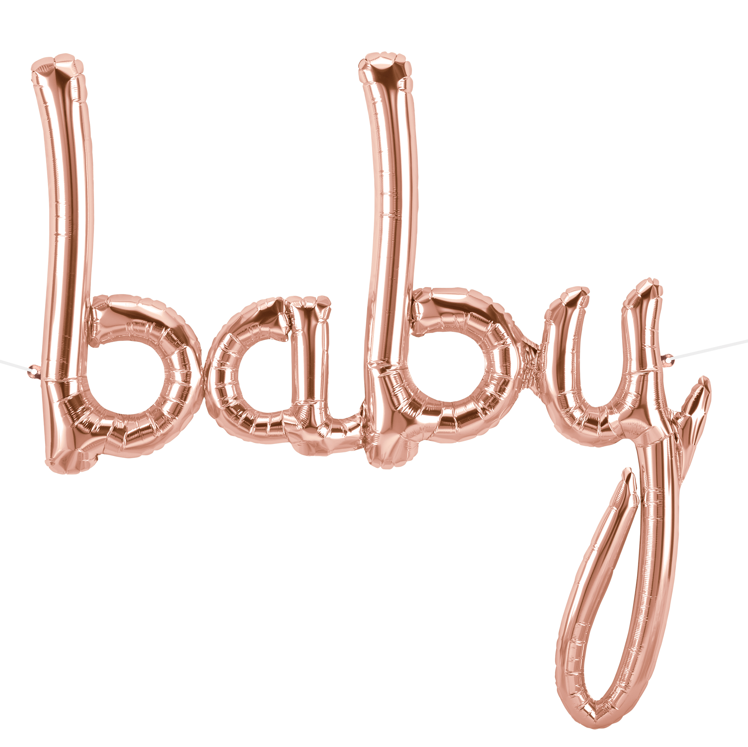 31-Inch Rose Gold Script Balloon - Baby 