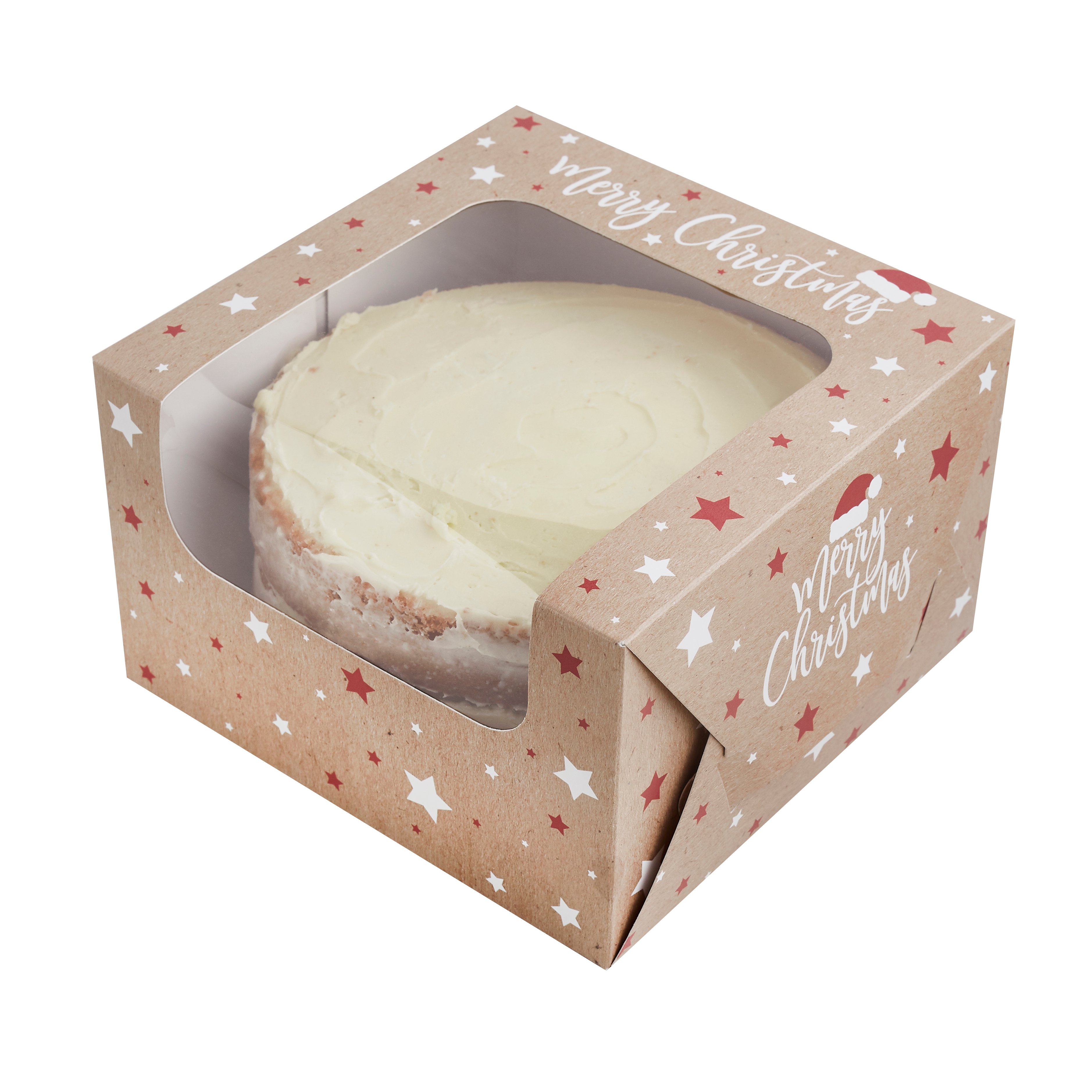 7-Inch Christmas Cake Box - Pack of 10