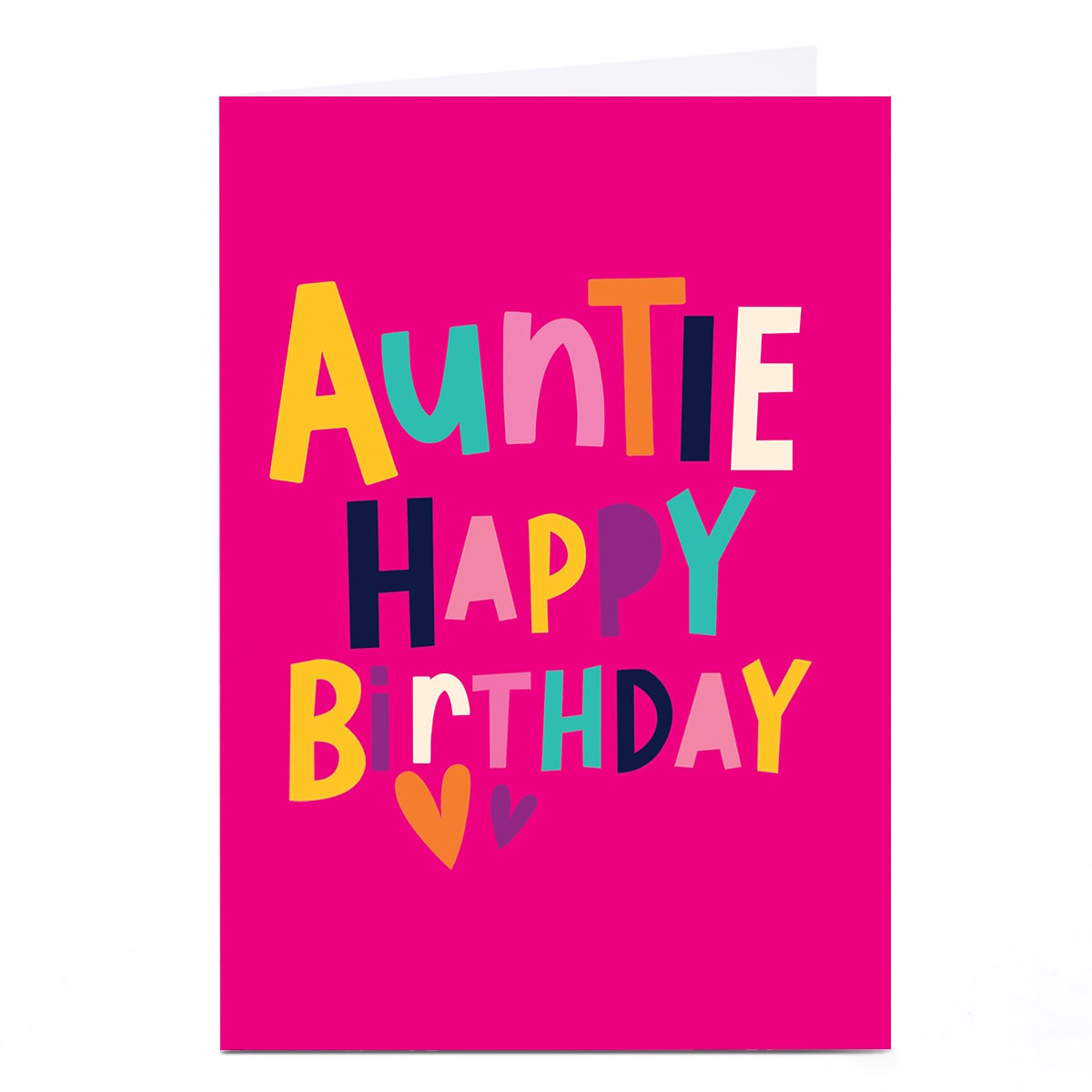 Birthday Card - Pink & Brights Happy Birthday, Auntie