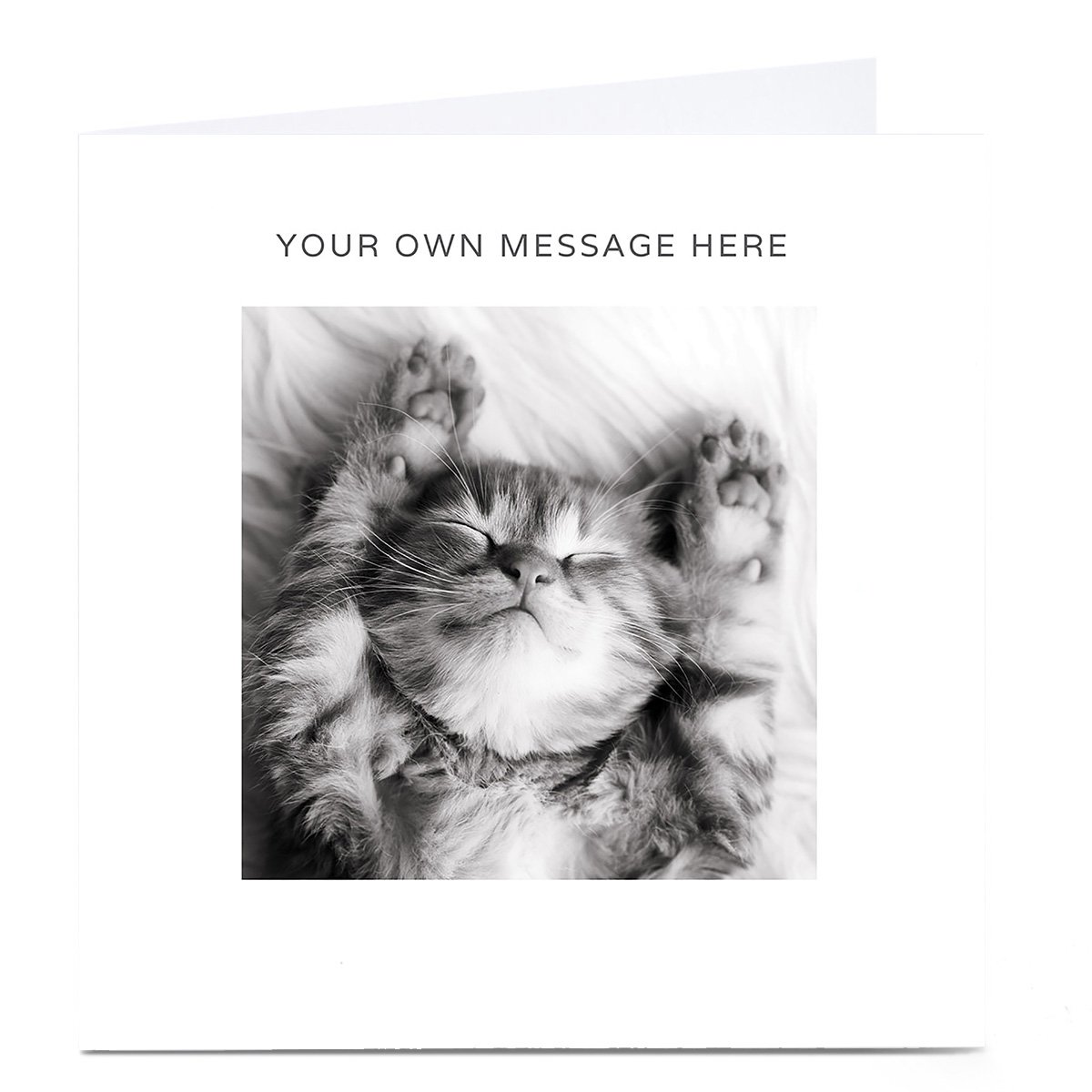 Personalised Card - Sleepy Cat