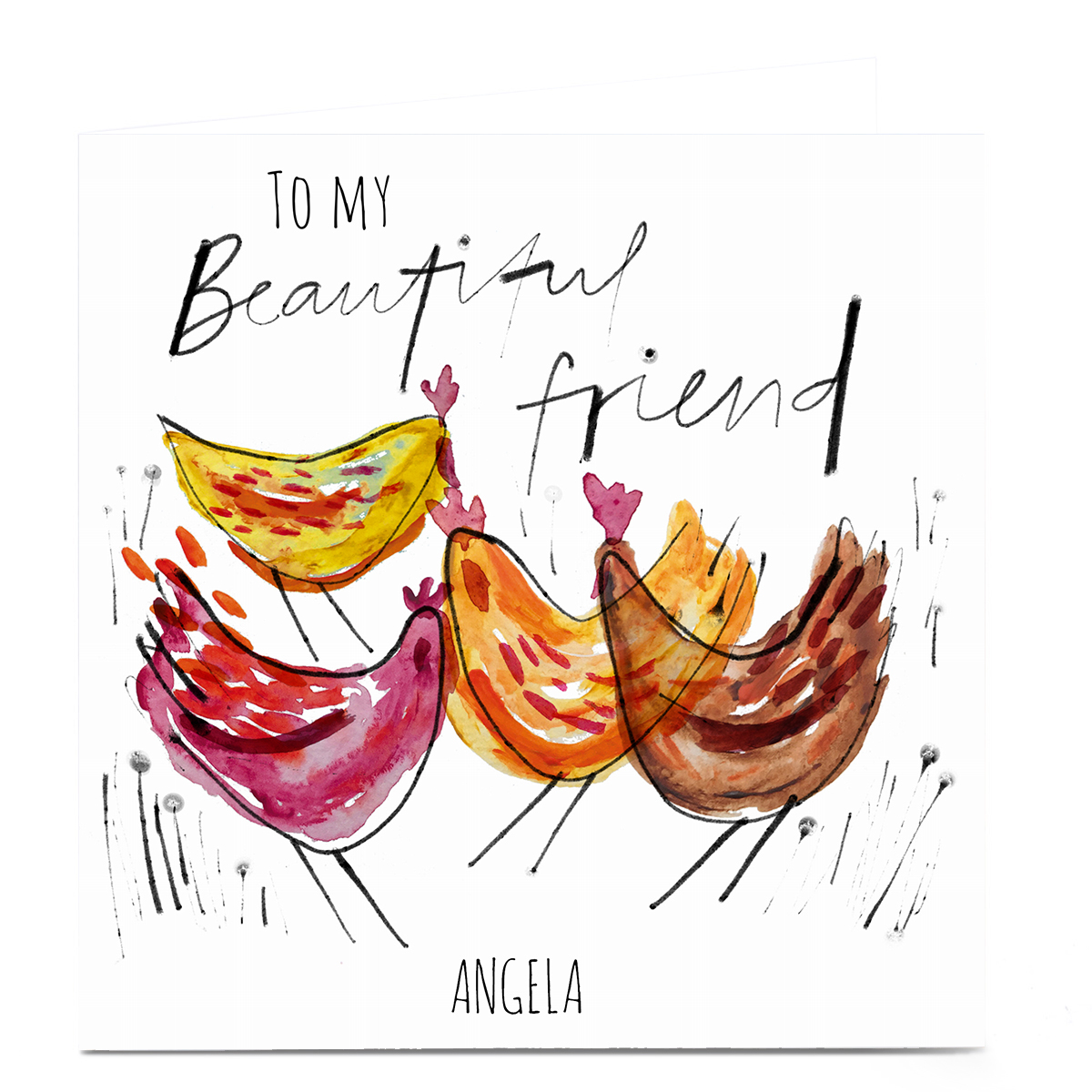 Personalised Emma Emma Valenghi Card - Beautiful Friend