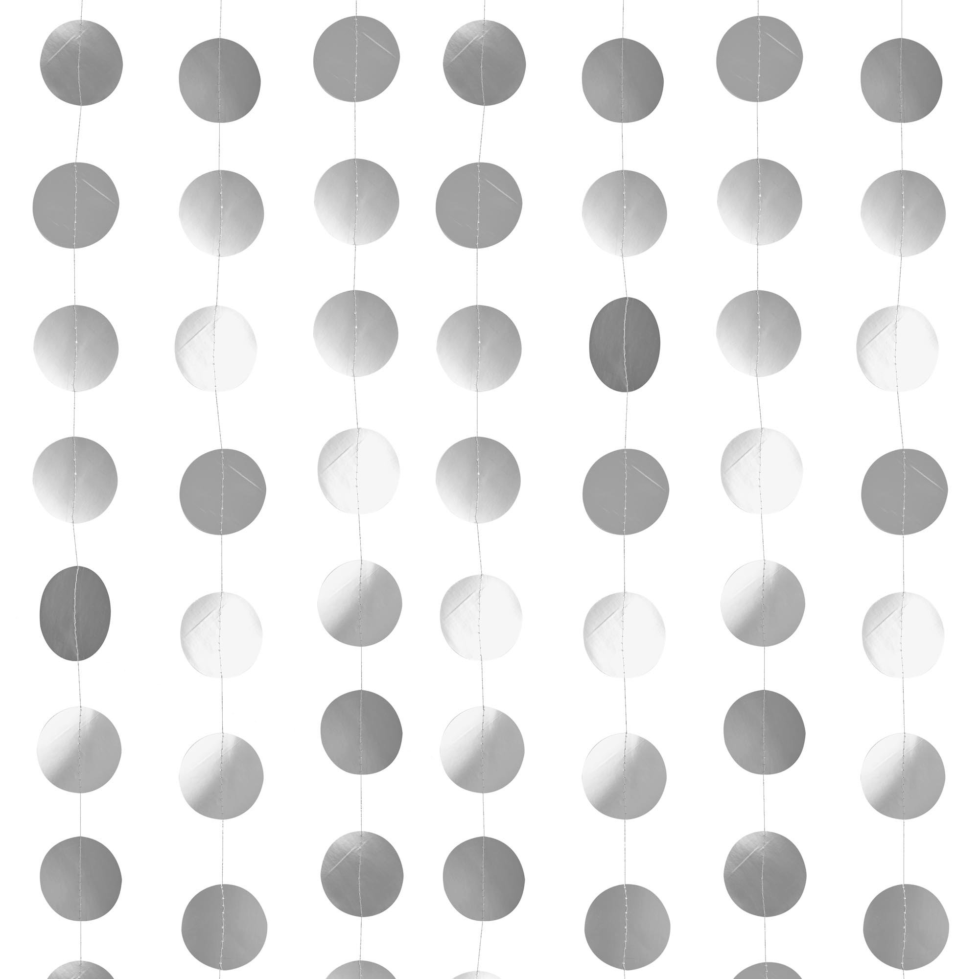 Metallic Circle Card Backdrop 20m (3 Colour Options)