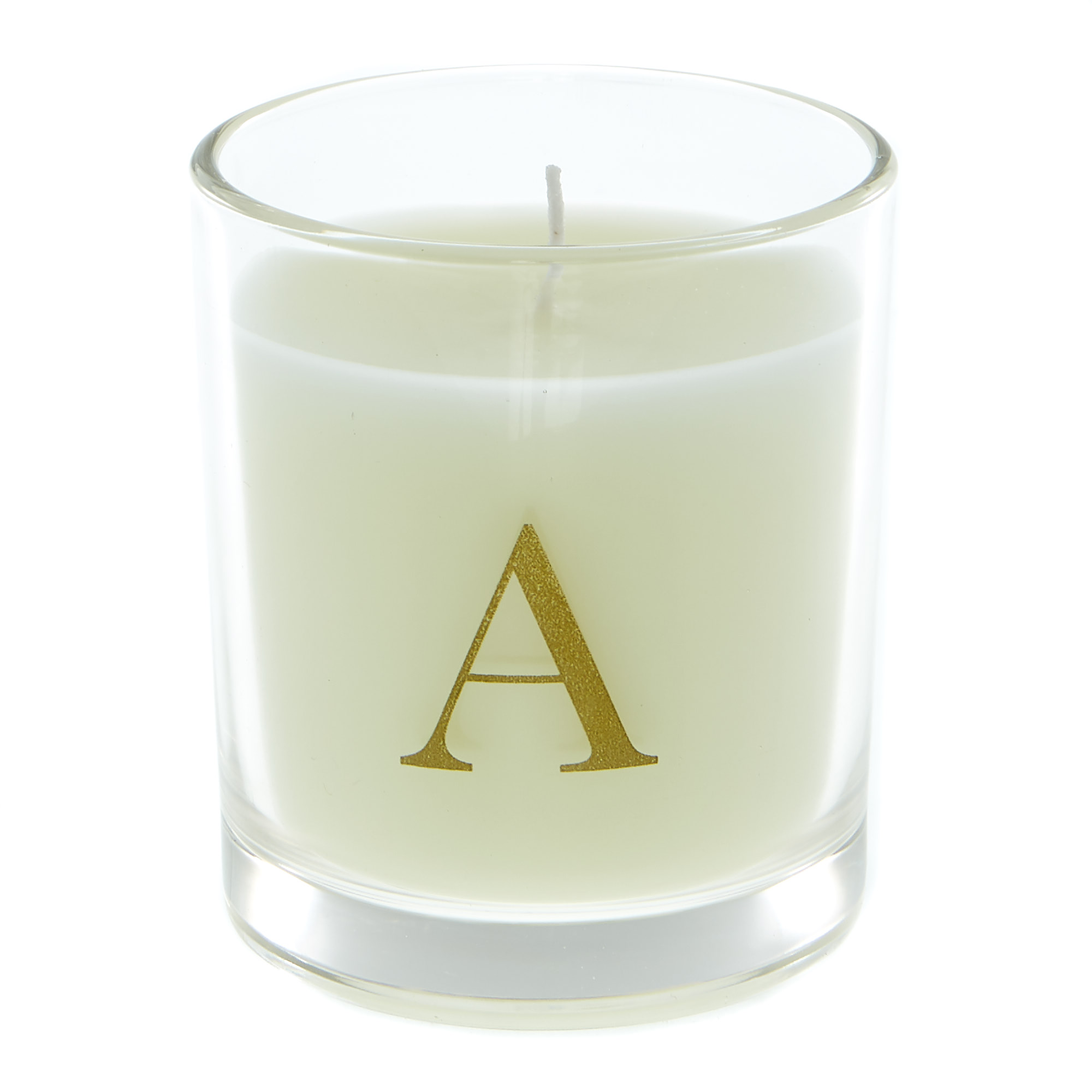 Letter A Warm Cashmere Scented Candle