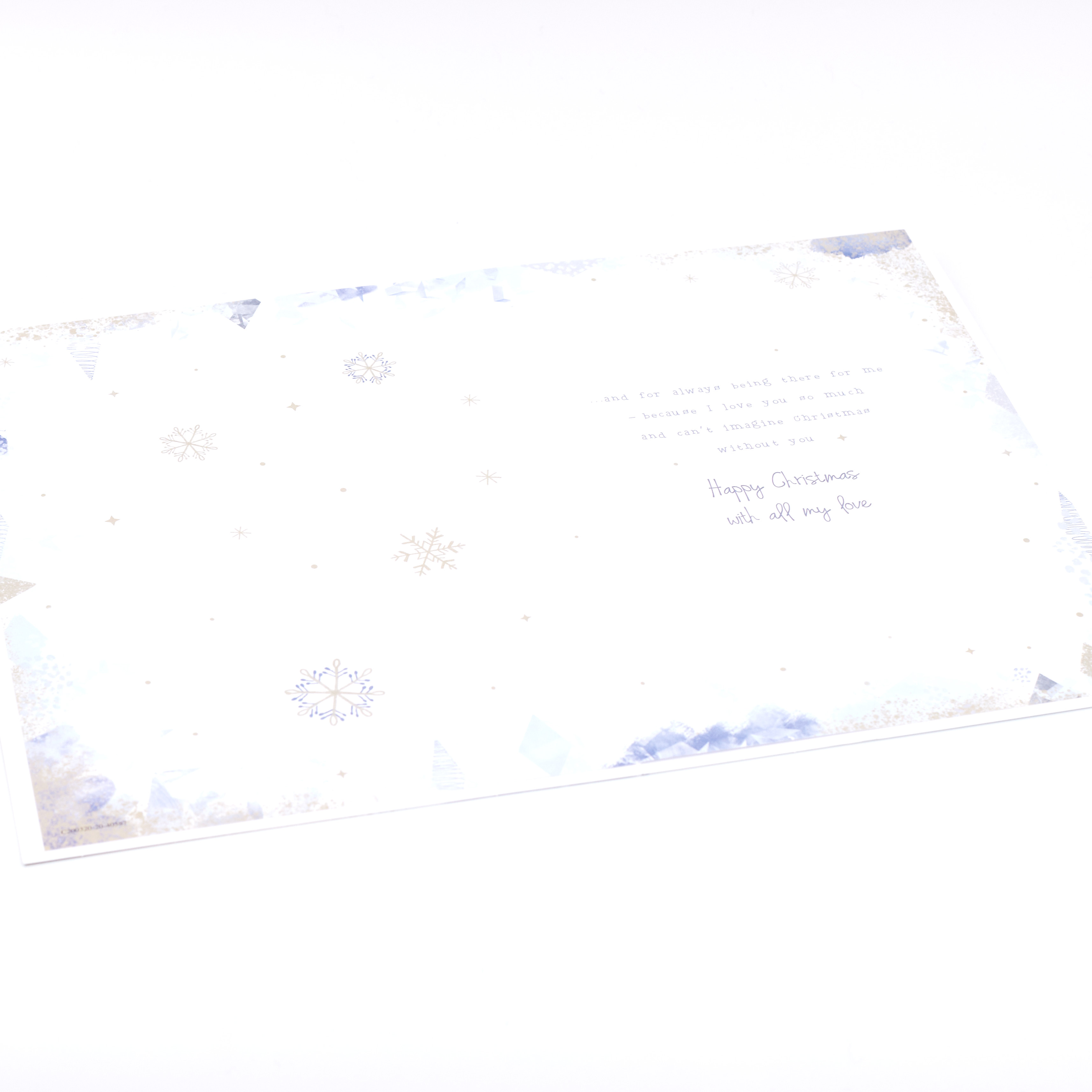 Christmas Card - Wonderful Fiance, Christmas Snowflakes