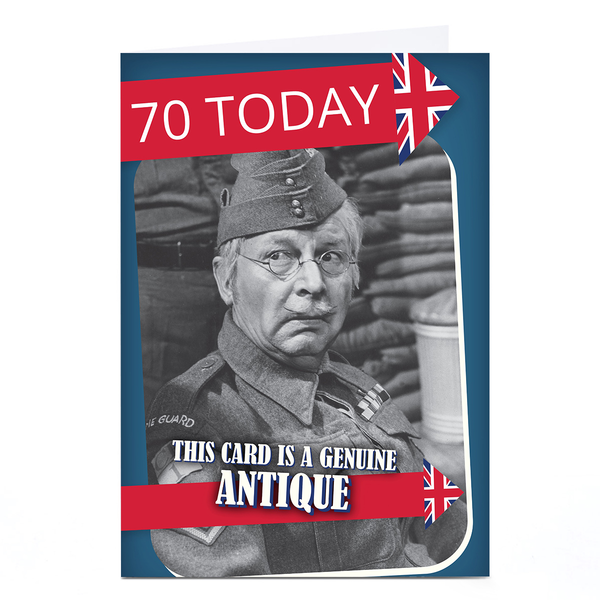 Personalised Birthday Card - Dads Army Antique