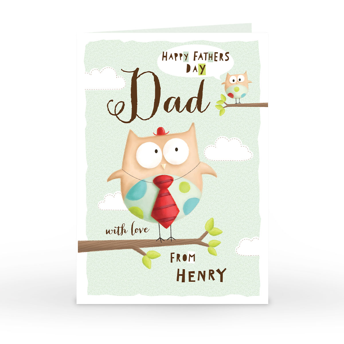 Personalised Father's Day Card - Dad Owl