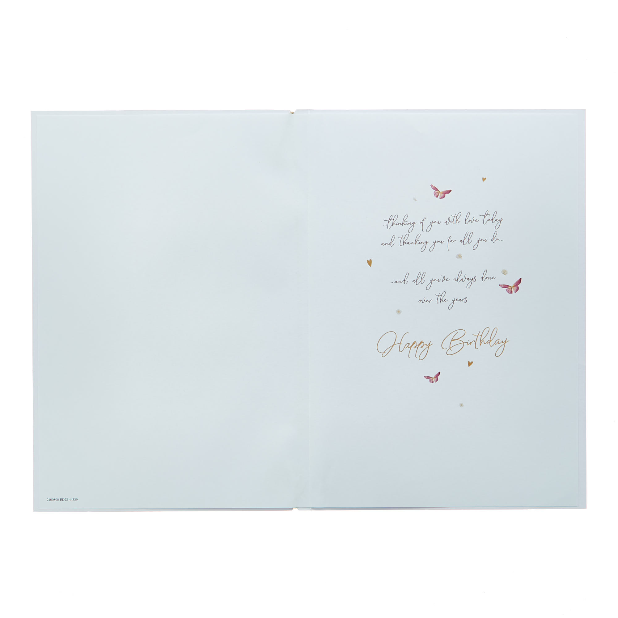 Birthday Card - Mum Pressed Flowers
