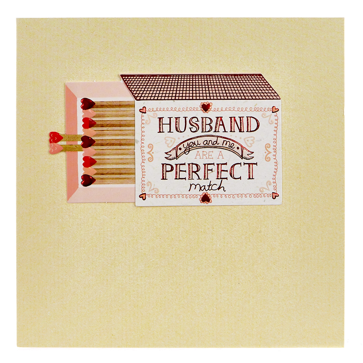 Boutique Collection Anniversary Card - Husband, Perfect Match