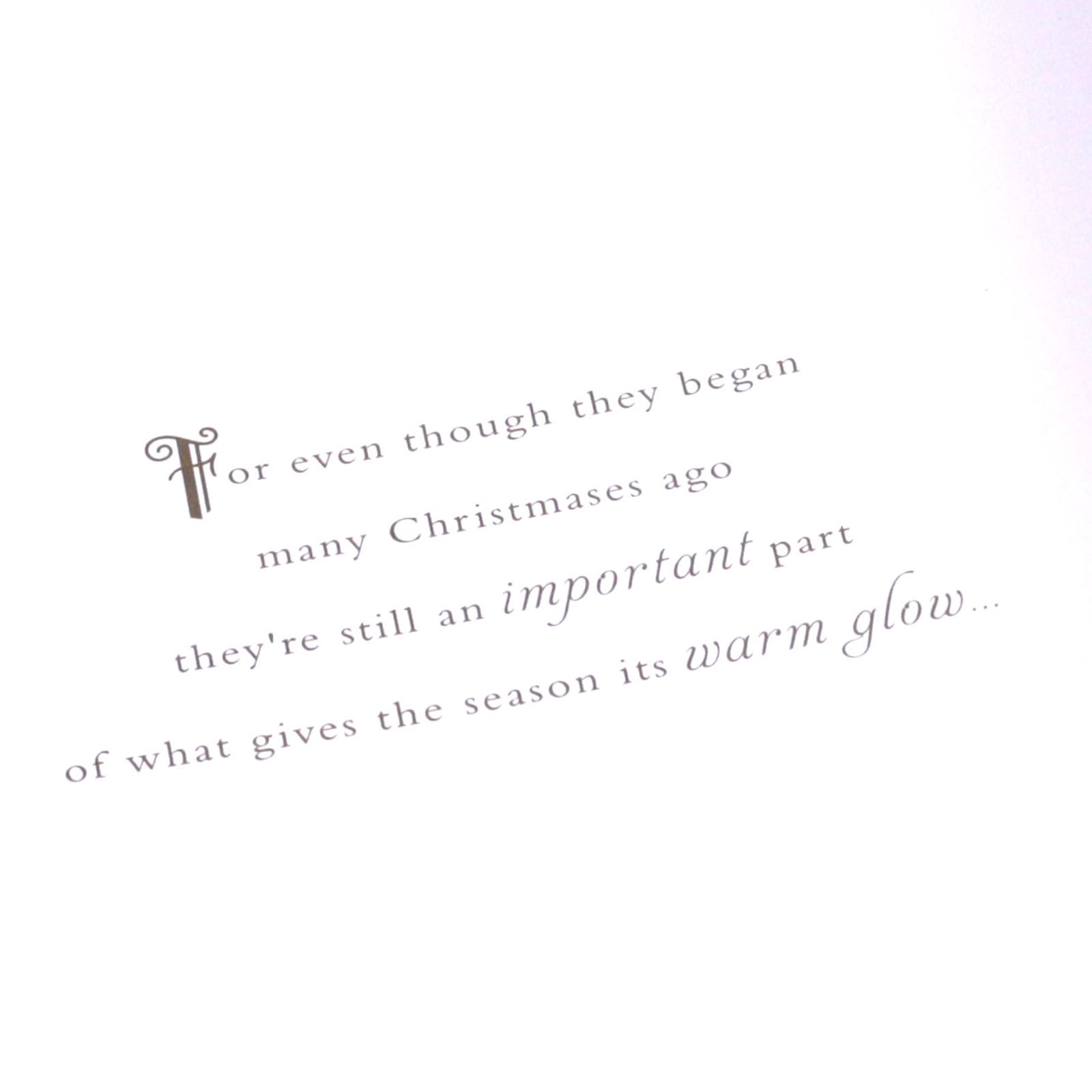 Christmas Card - Mum And Dad, Traditional Christmas Verse