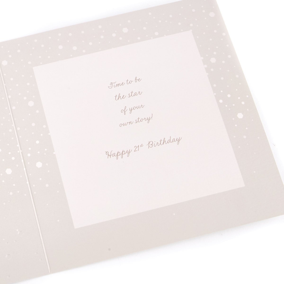 Platinum Collection 21st Birthday Card - You're Beautiful That Way