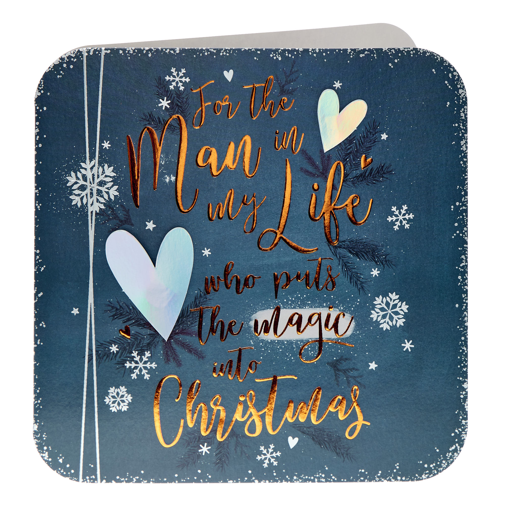 Man In My Life Magic Christmas Card