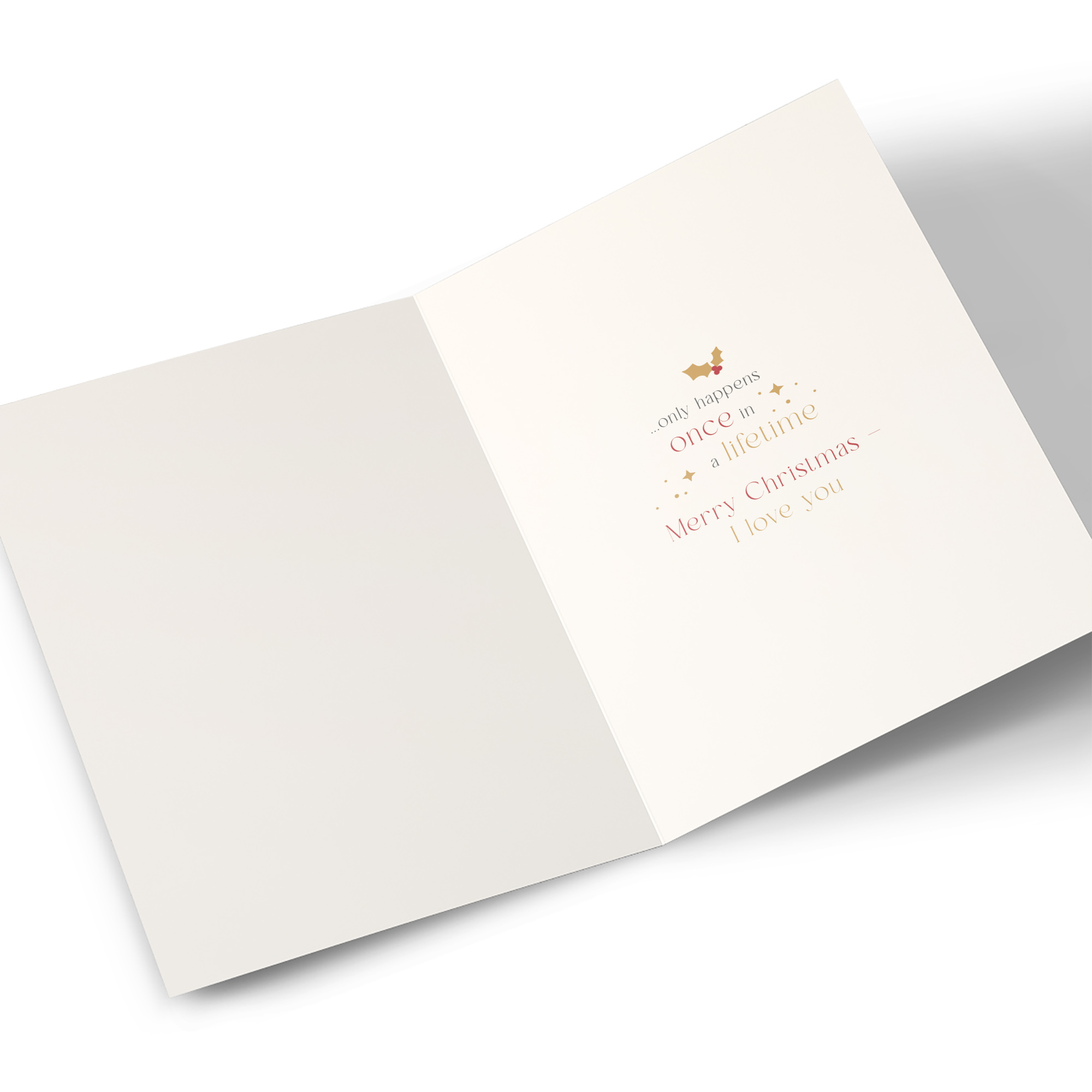 Christmas Card - For The One I Love Man Like You