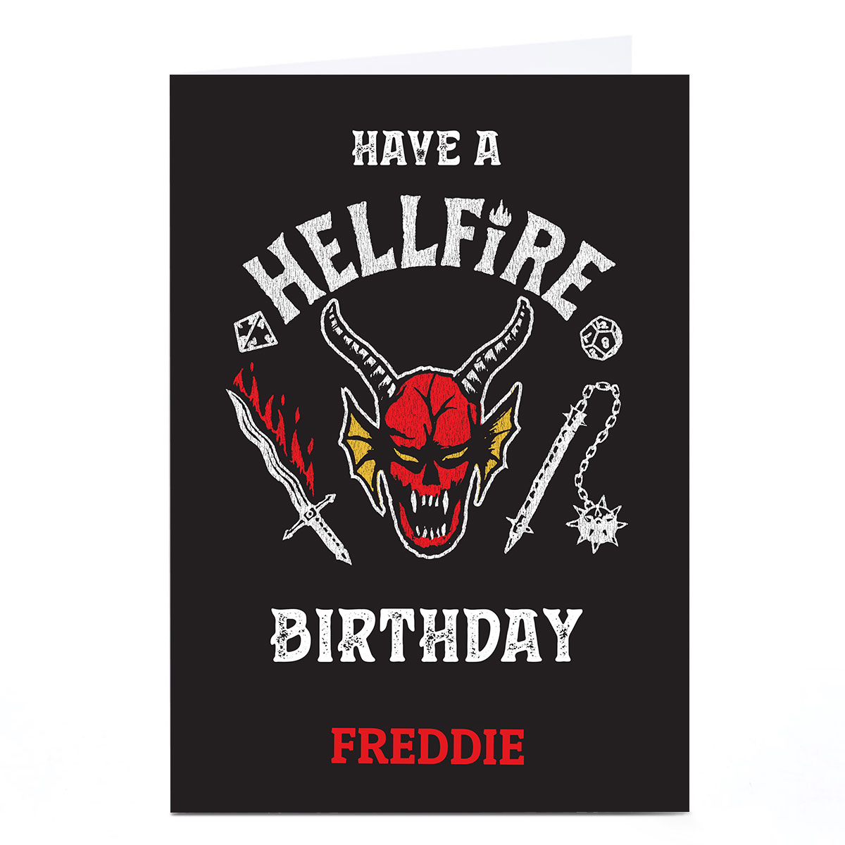 Photo Birthday Card - Have a Hellfire Birthday